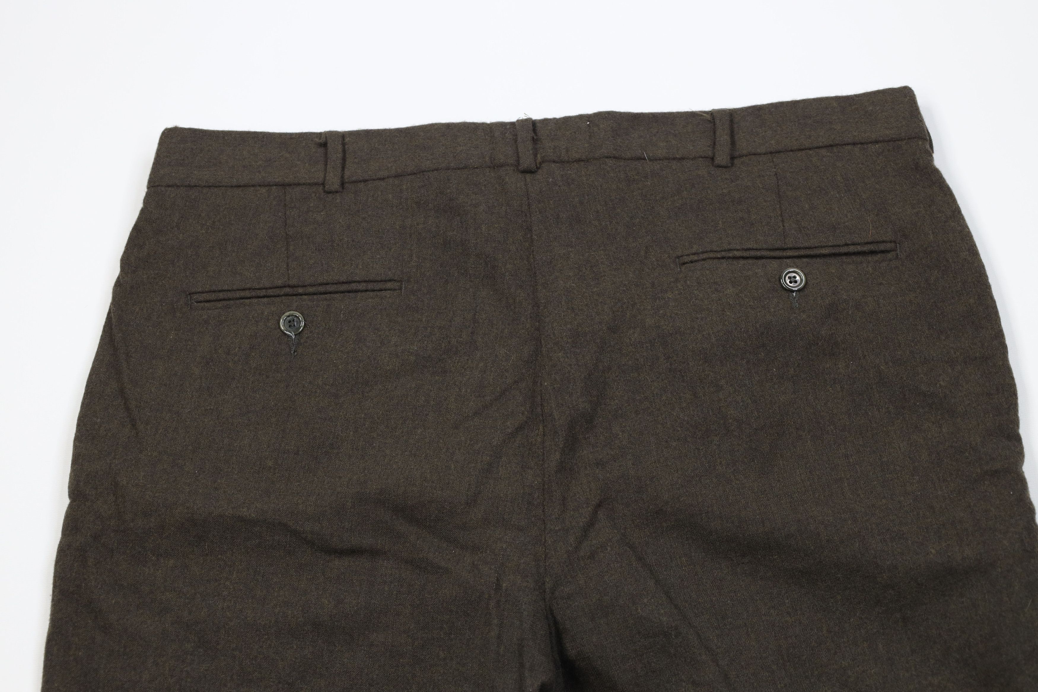 Vintage Vintage 90s Streetwear Wool Knit Wide Leg Chino Pants Green Size US 36 / EU 52 - 13 Thumbnail