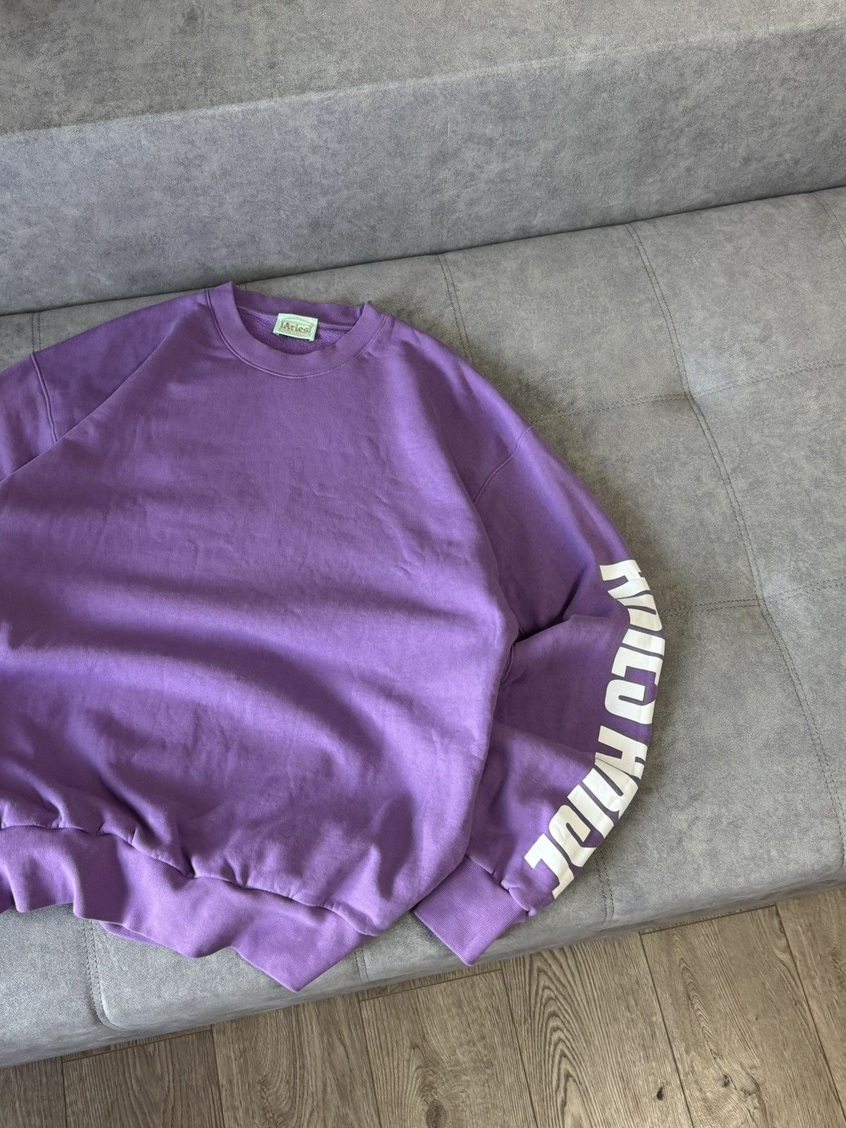 Aries Aries purple men’s sweatshirt size XL Italy brand Size US XL / EU 56 / 4 - 4 Thumbnail