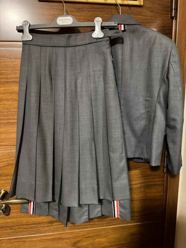 Thom Browne Thom Browne Gray suit jacket Size 36S - 3 Thumbnail