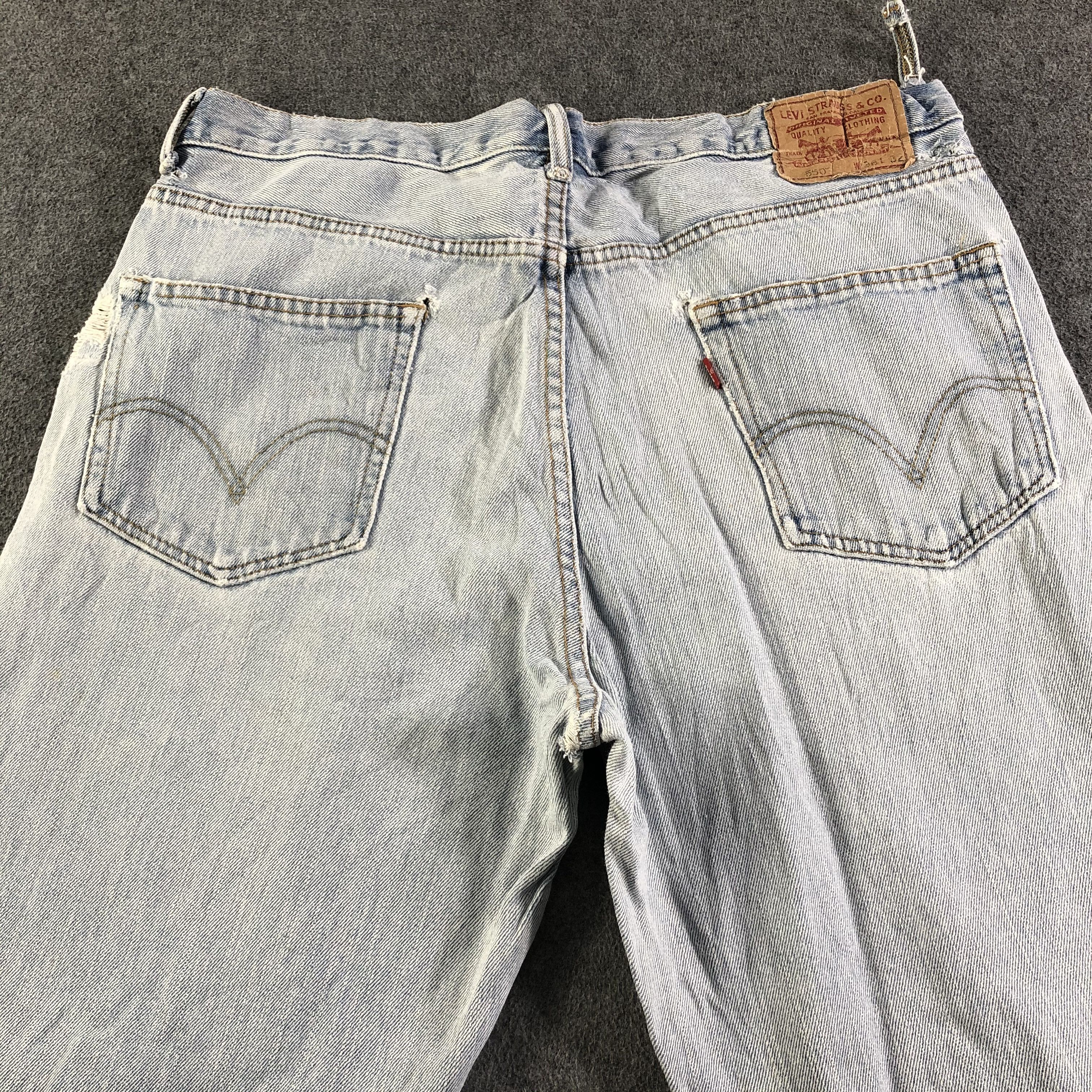 Levi's Vintage Light Wash Levis 550 Jeans-J3153 Size US 38 / EU 54 - 4 Thumbnail