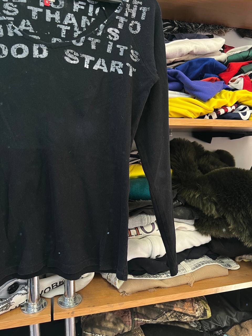 Vintage Vintage Avant-garde Spell Out Logo Long Sleeve Size S / US 4 / IT 40 - 4 Thumbnail