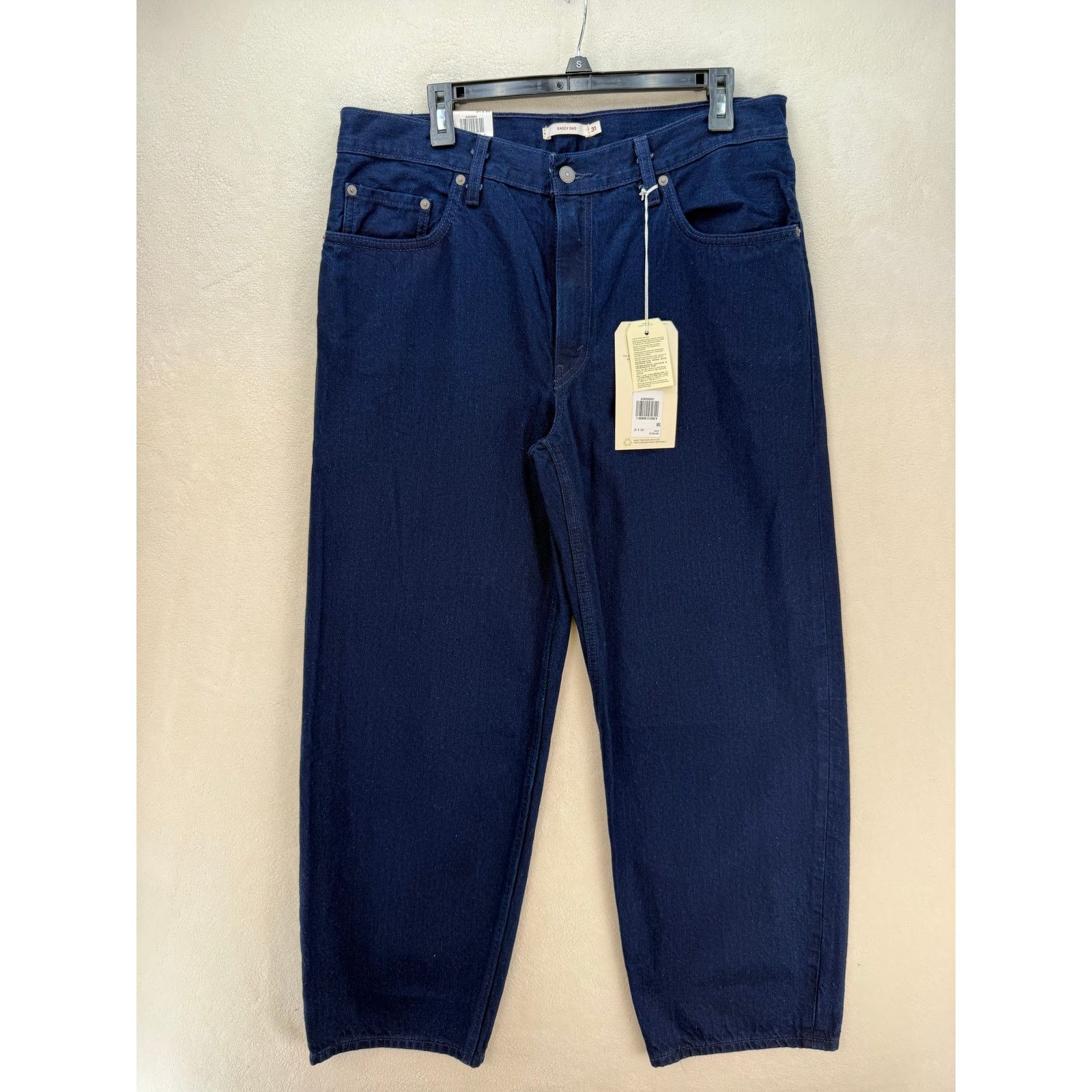 Levi's LEVI'S WELLTHREADY BAGGY DAD WOMEN'S 31X30 DARK WASH JEANS N Size 31" - 1 Thumbnail