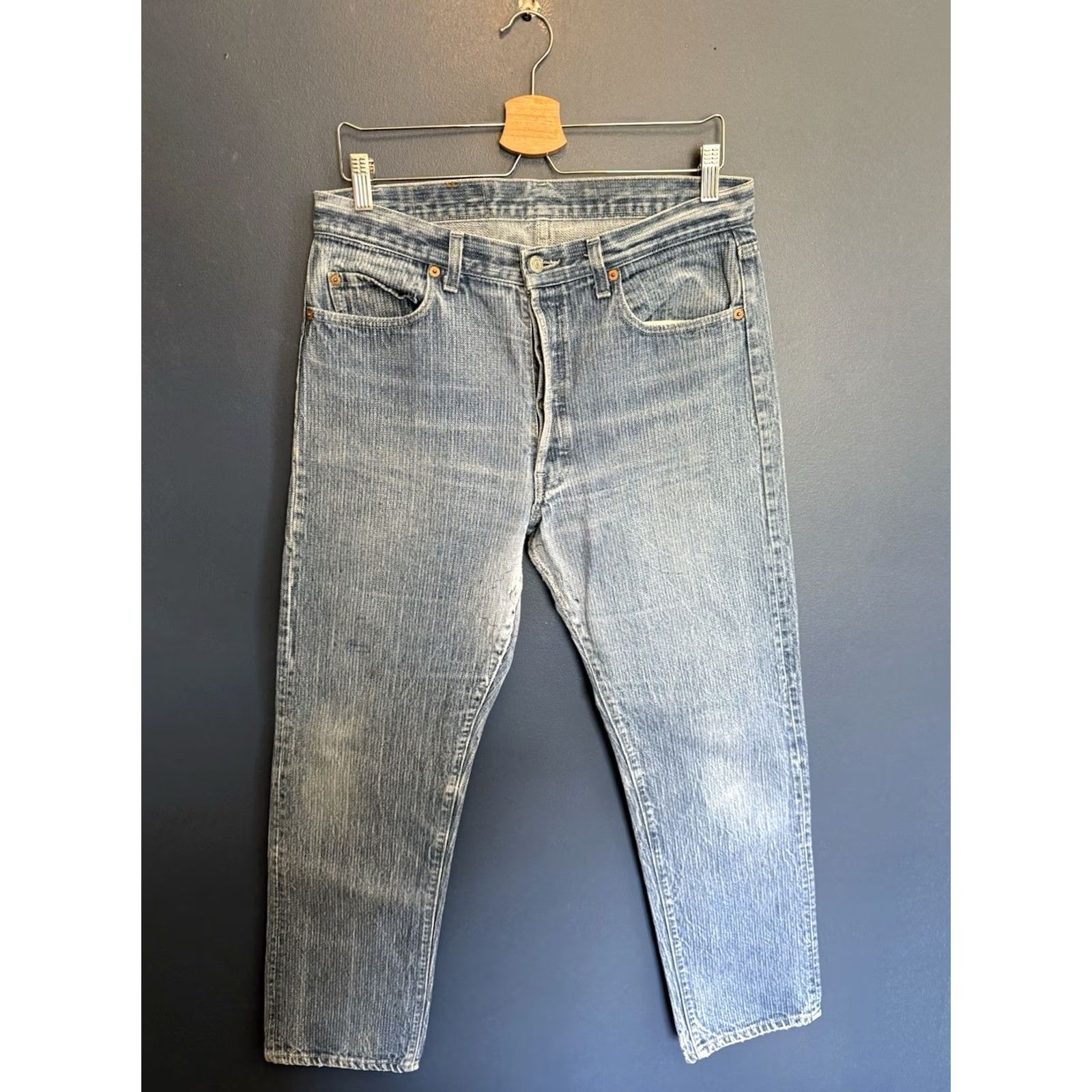 Levi's VINTAGE Levi's 501 Jeans Denim Pants Button Fly Size 34/30 USA Made Men Blue 80s Straight Jeans Womens Mens Size US 34 / EU 50 - 7 Thumbnail