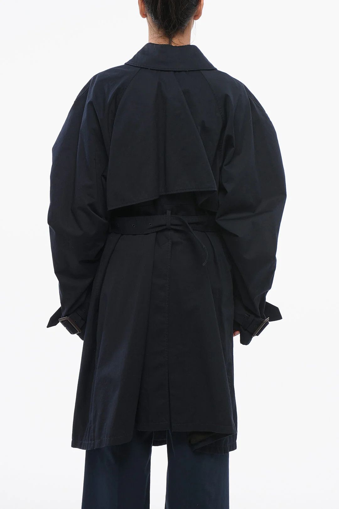 Balenciaga og1mm0326 Over Trench Coat in Blue Size XS / US 0-2 / IT 36-38 - 2 Thumbnail