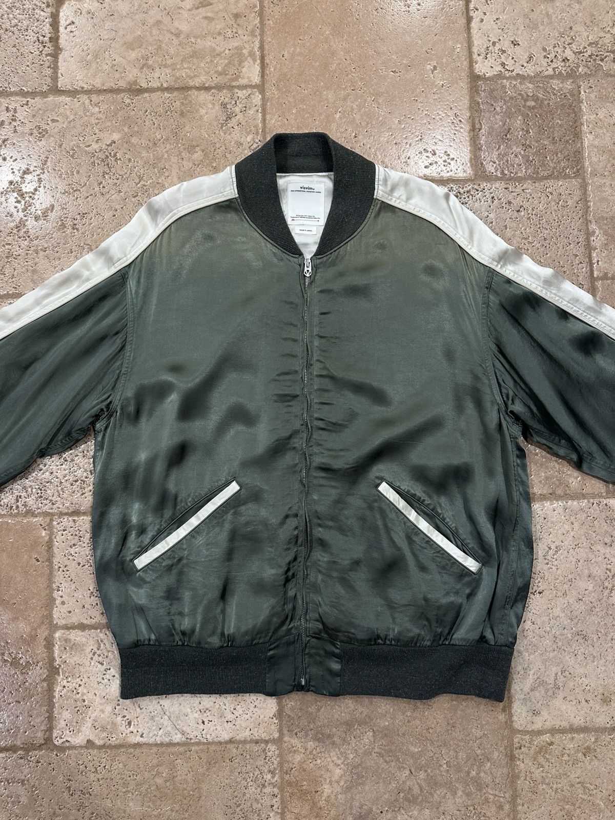 Visvim Visvim Douglas Jkt SS21 Satin Green Zip Souvenir Jacket Size US XL / EU 56 / 4 - 3 Thumbnail