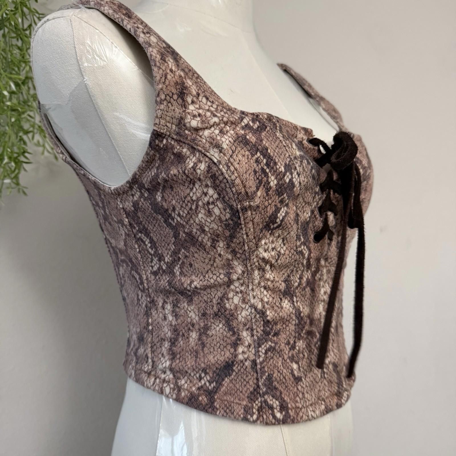 Designer Shyanne Country Snake Print corset xs Size ONE SIZE - 5 Thumbnail