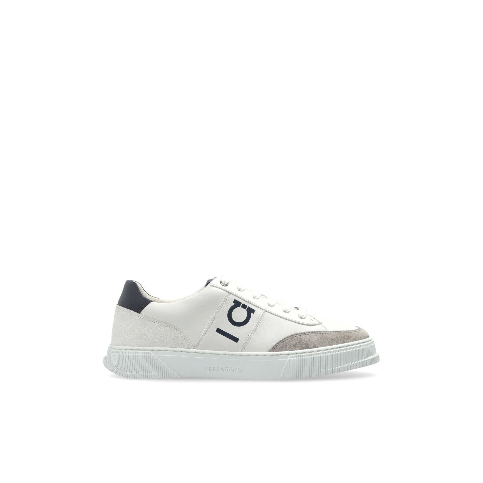 FERRAGAMO Alaska White Leather Sports Sneakers New & Authent