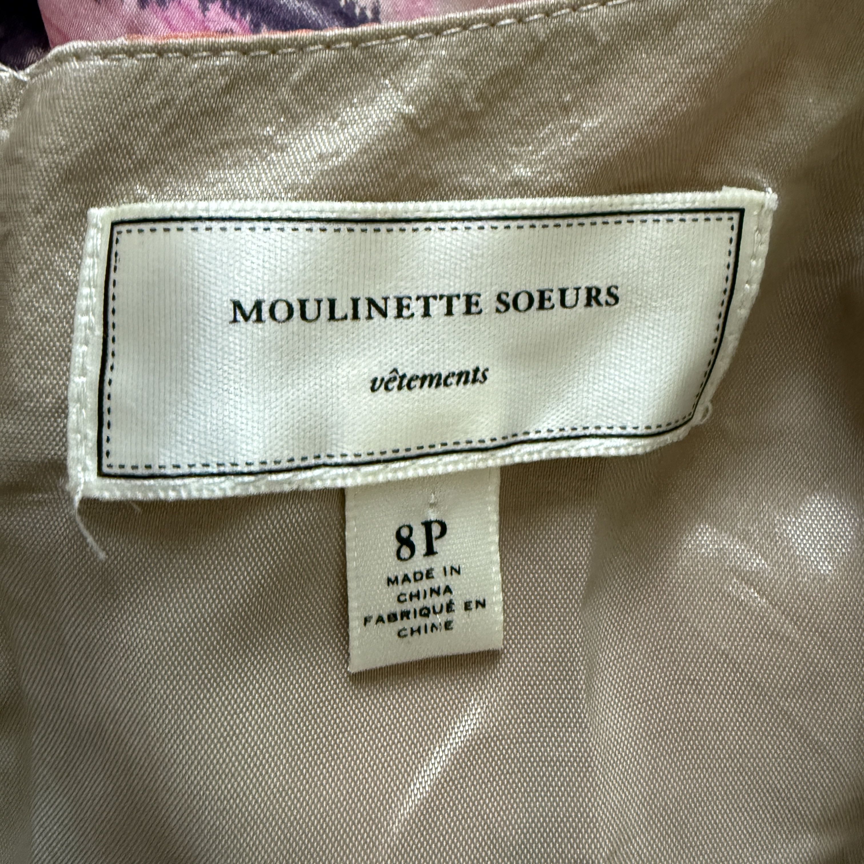 Other Moulinette Soeurs Orchid Silk Tiered Dress Fit Flare Size S / US 4 / IT 40 - 5 Thumbnail