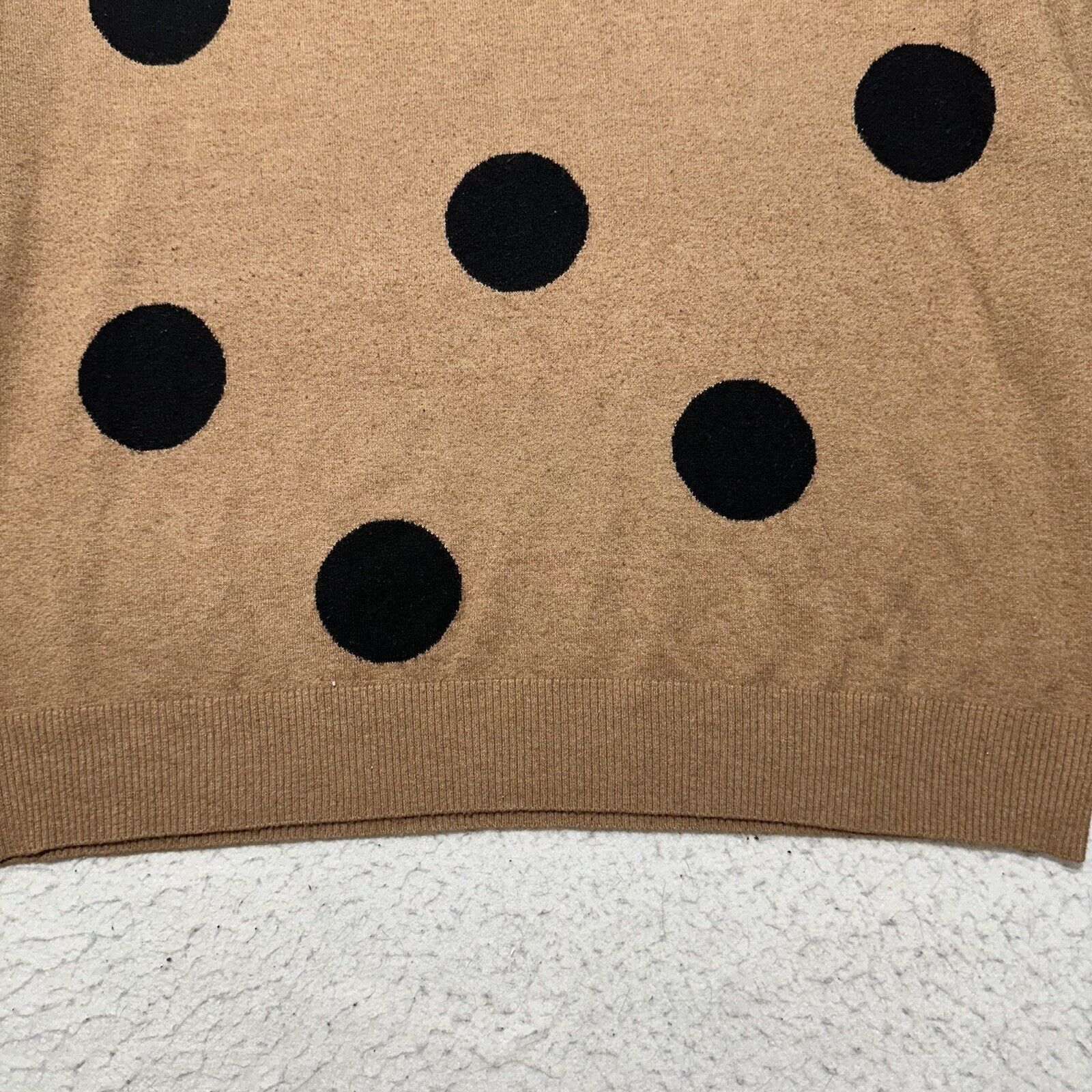 Other T Tahari =Large =Pullover Sweater Brown Black Polka Dot Size L / US 10 / IT 46 - 5 Thumbnail