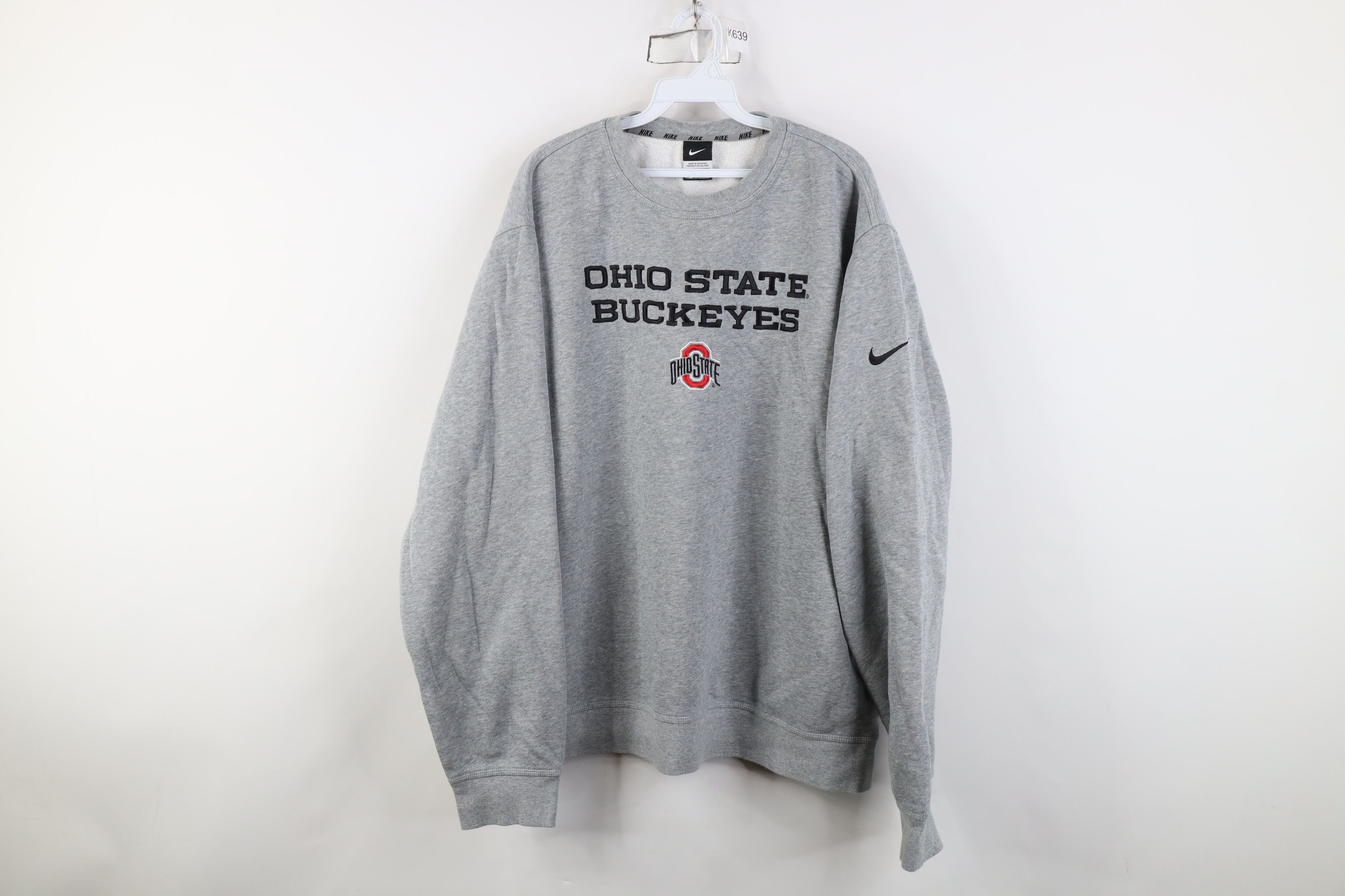 Nike Nike Spell Ohio State University Crewneck Sweatshirt Gray Size US XXL / EU 58 / 5 - 1 Thumbnail