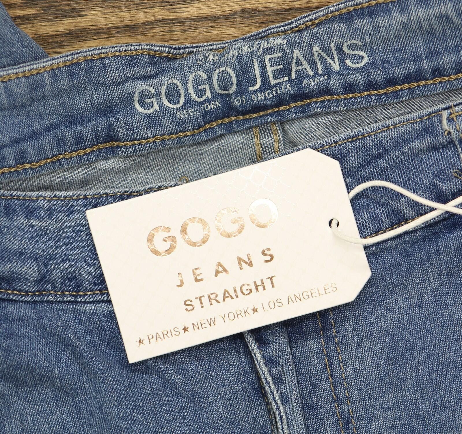 Other Nwt Gogo Jeans Frayed Jeans Medium White Wash Blue 20w Size 42" / US 20 - 3 Thumbnail