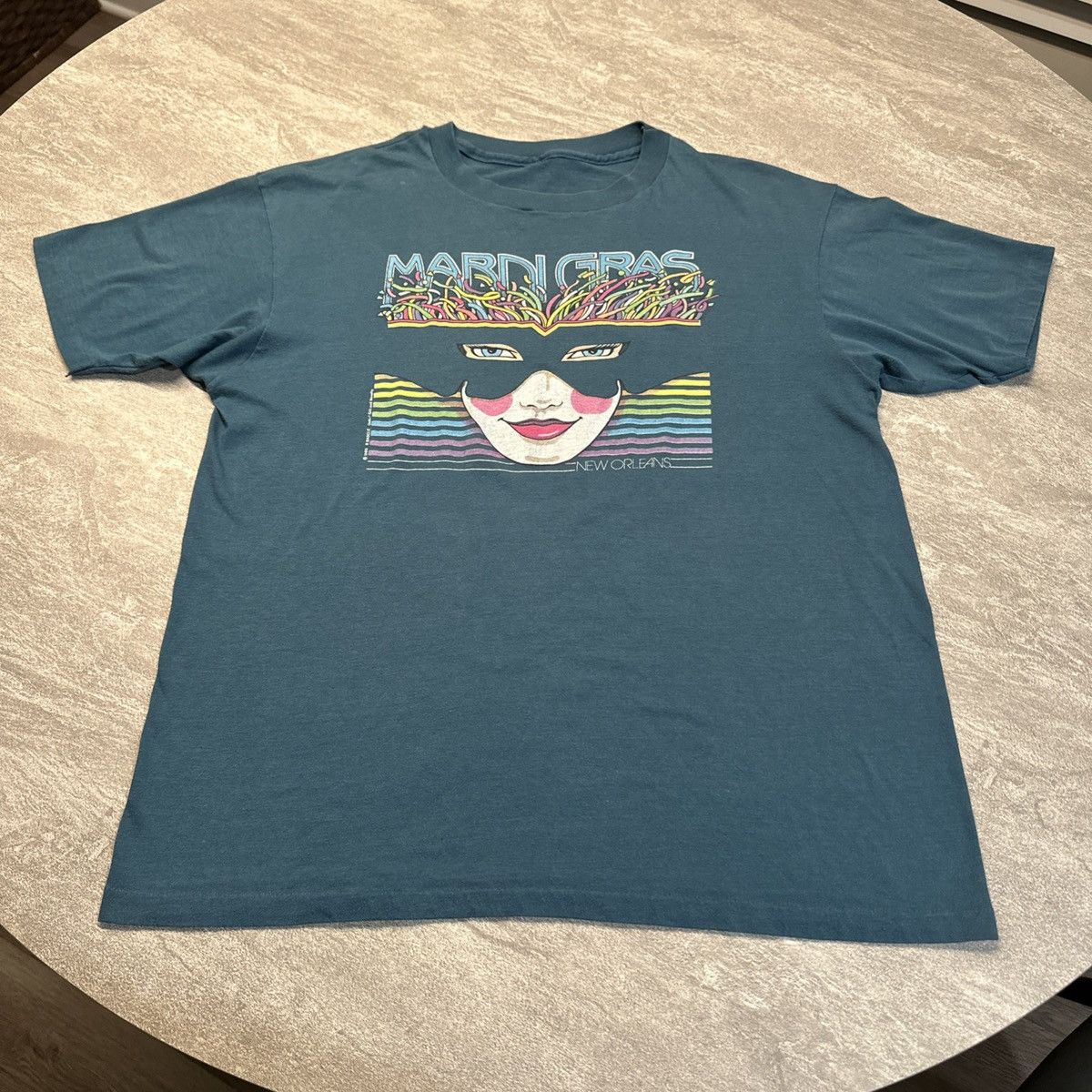 Hanes × Vintage True Vintage 80s 1985 New Orleans Art T Shirt Single Stitch Size US L / EU 52-54 / 3 - 2 Thumbnail