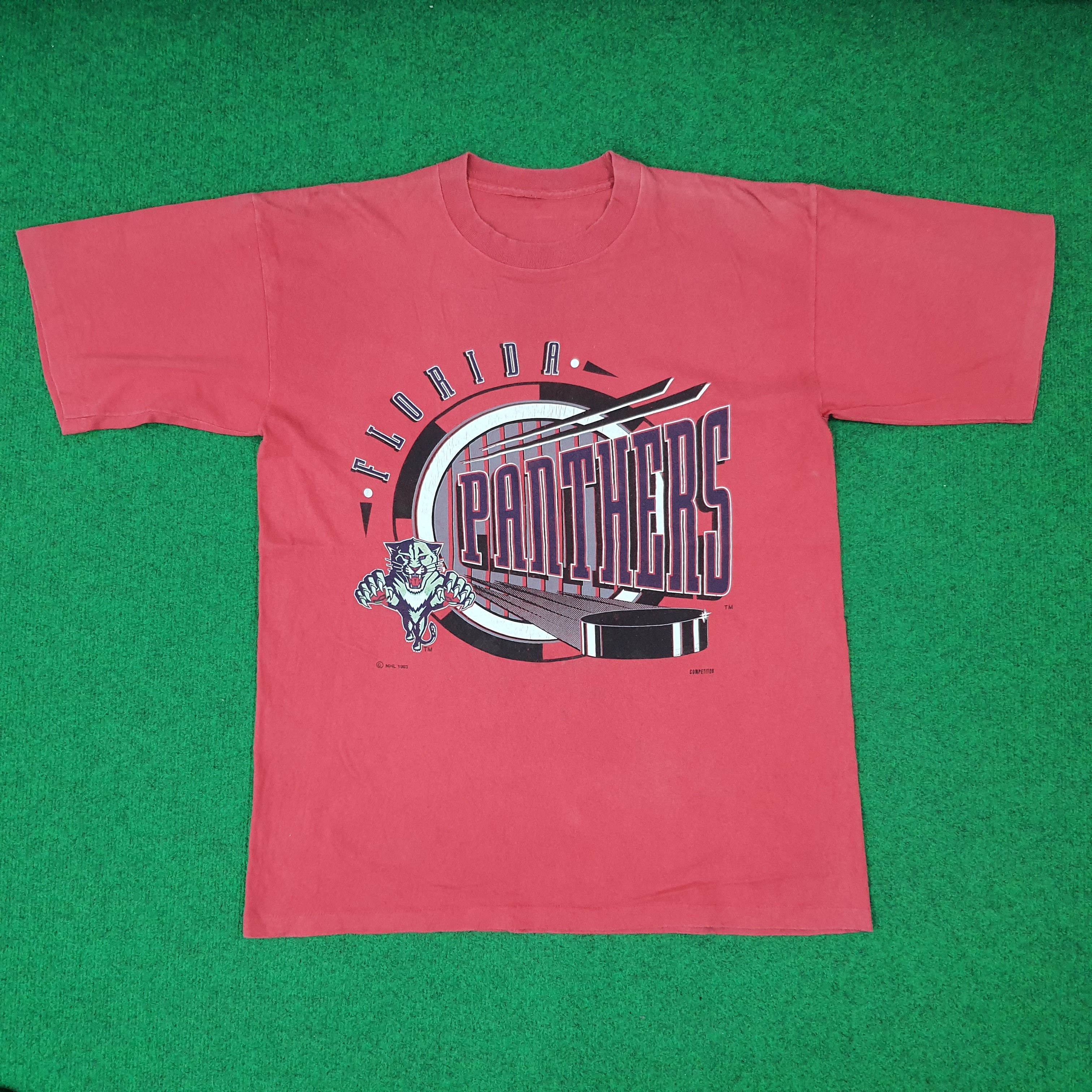 Vintage Vintage 90s Florida Panthers NHL Tshirt C276N65 Size US L / EU 52-54 / 3 - 1 Thumbnail