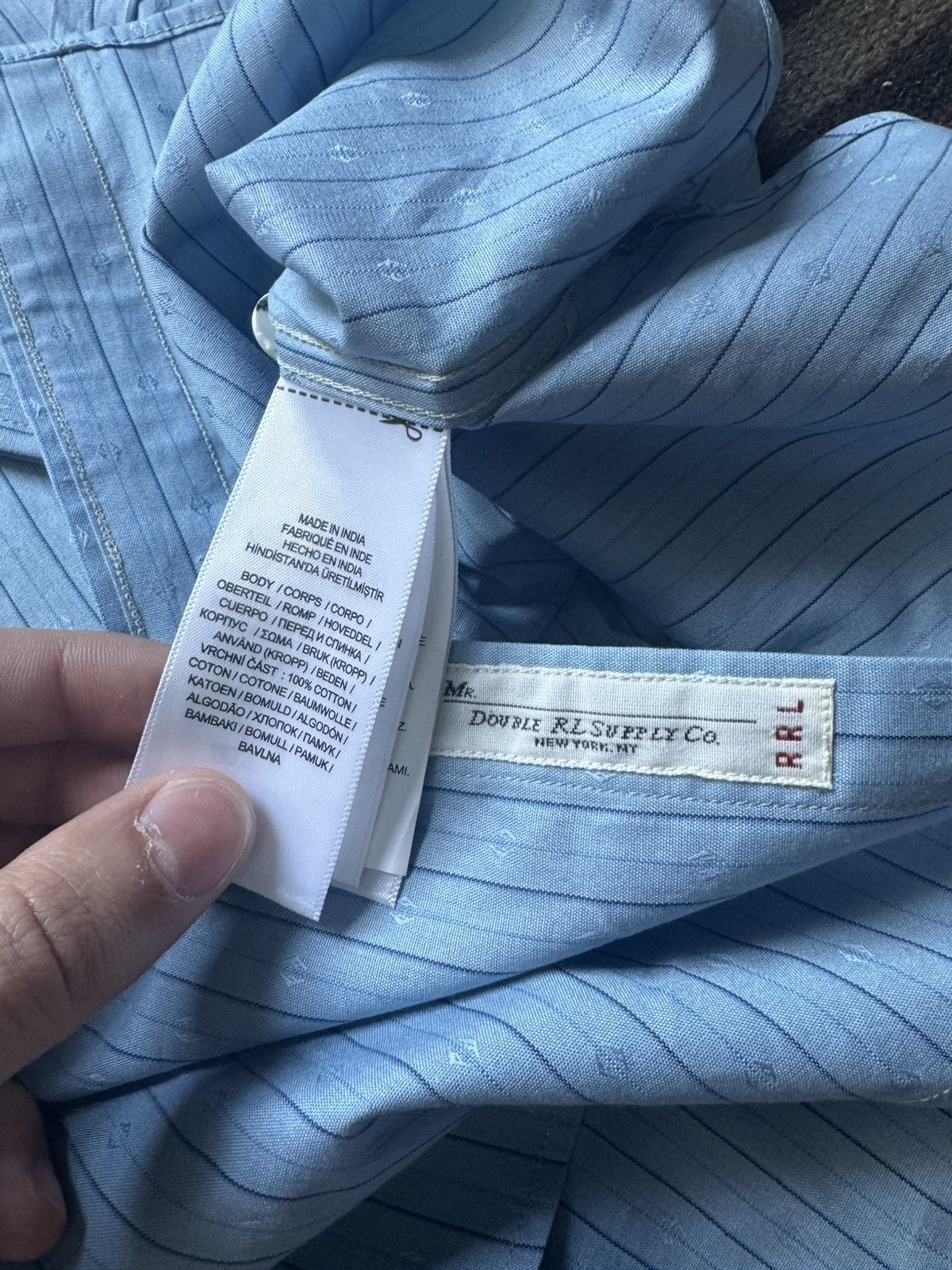 RRL Ralph Lauren Eli Dress Shirt With Flap Pocket Size US M / EU 48-50 / 2 - 5 Thumbnail