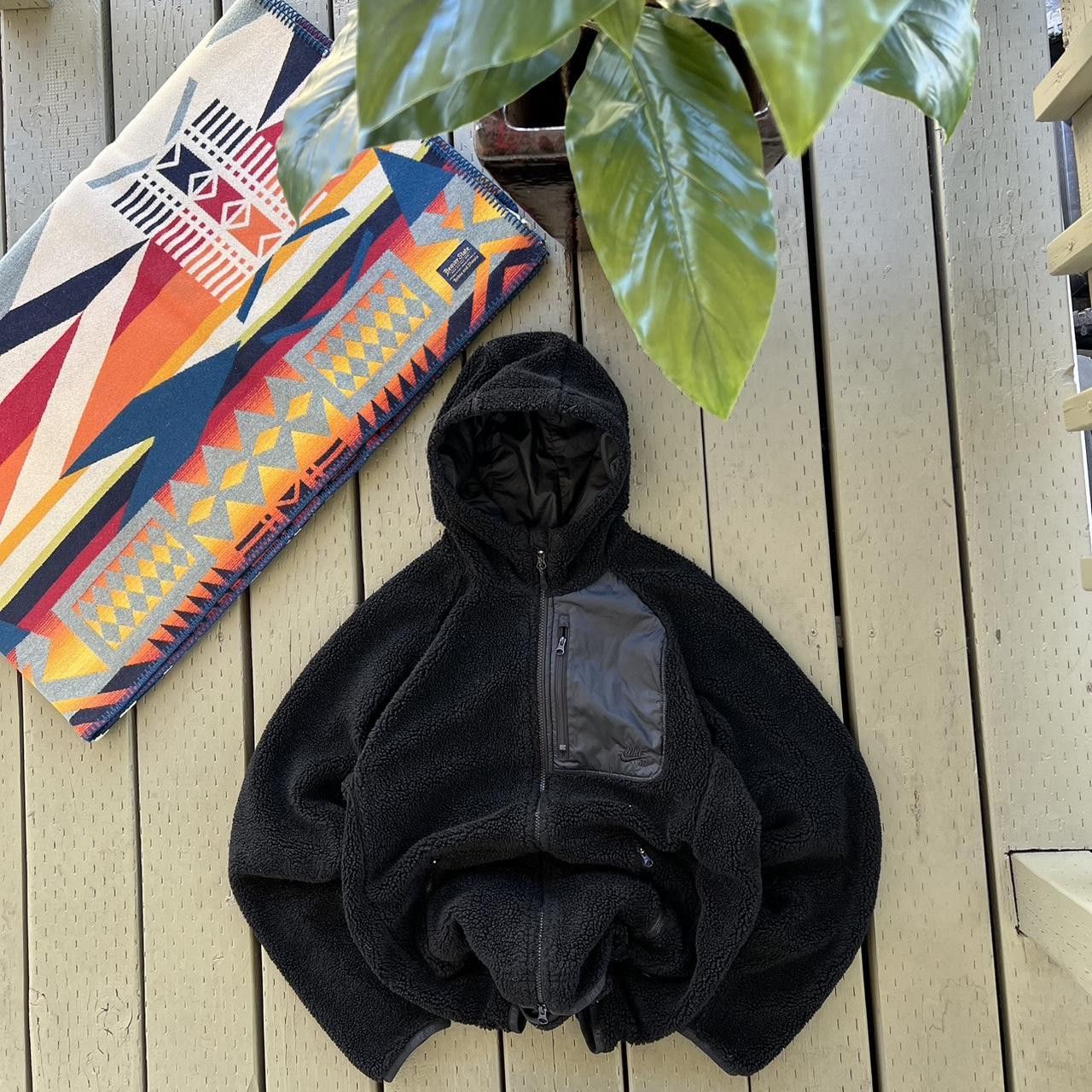 Nike Nike SB Everett Sherpa Jacket Full Zip Hooded Black Size US M / EU 48-50 / 2 - 1 Thumbnail