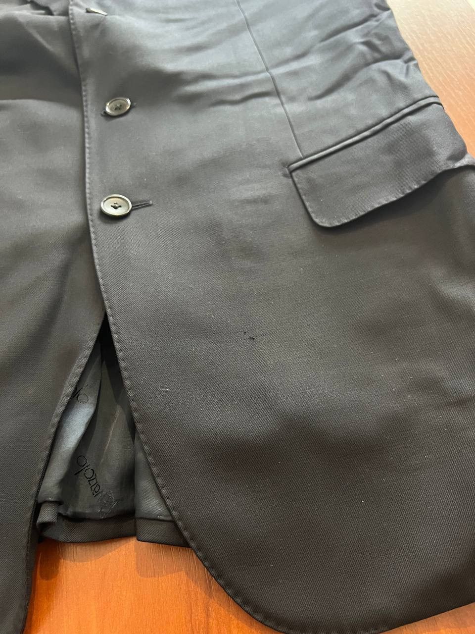 Ravazzolo RAVAZZOLO SARTORIA VINTAGE ITALY LANA WOOL SOLID BLAZER 52 Size 52R - 18 Thumbnail