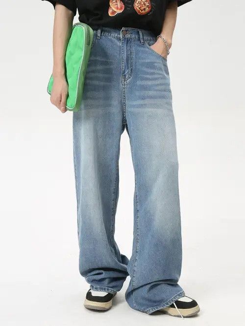 Jean Kobayashi x Nao Blue Baggy Wide Leg Denim Jeans Size US 30 / EU 46 - 3 Thumbnail