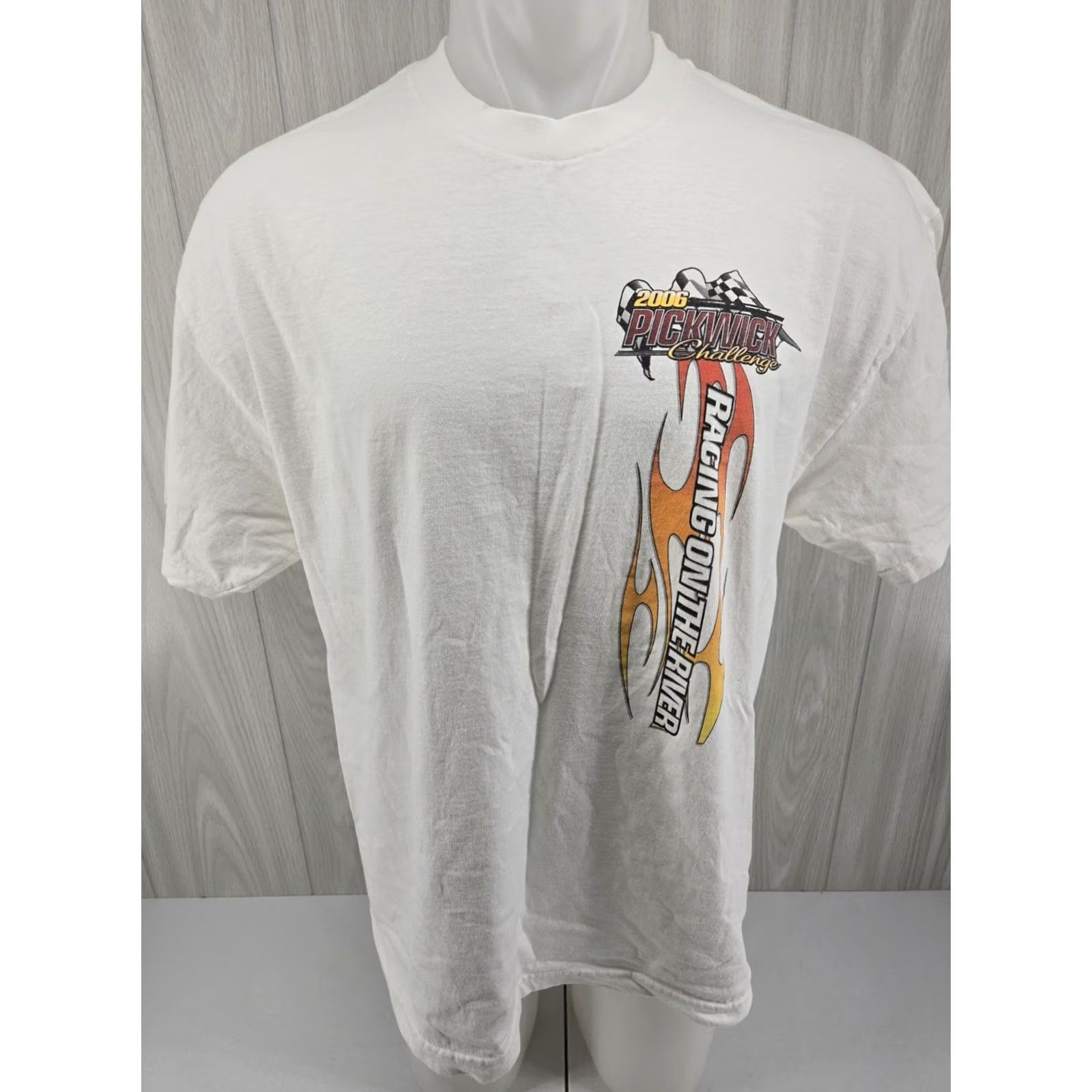 AAA 2006 Pickwick Challenge Hydro Men's T-Shirt Boat Racing Graphic XL White Cotton Short Sleeve Size US XL / EU 56 / 4 - 3 Thumbnail