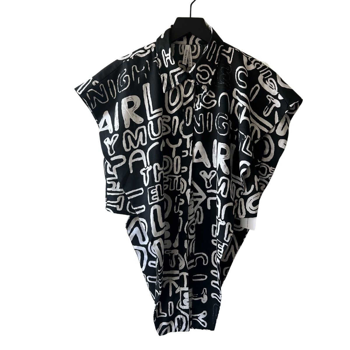 Vintage 90s Scribble Top | Size medium Size M / US 6-8 / IT 42-44 - 1 Thumbnail