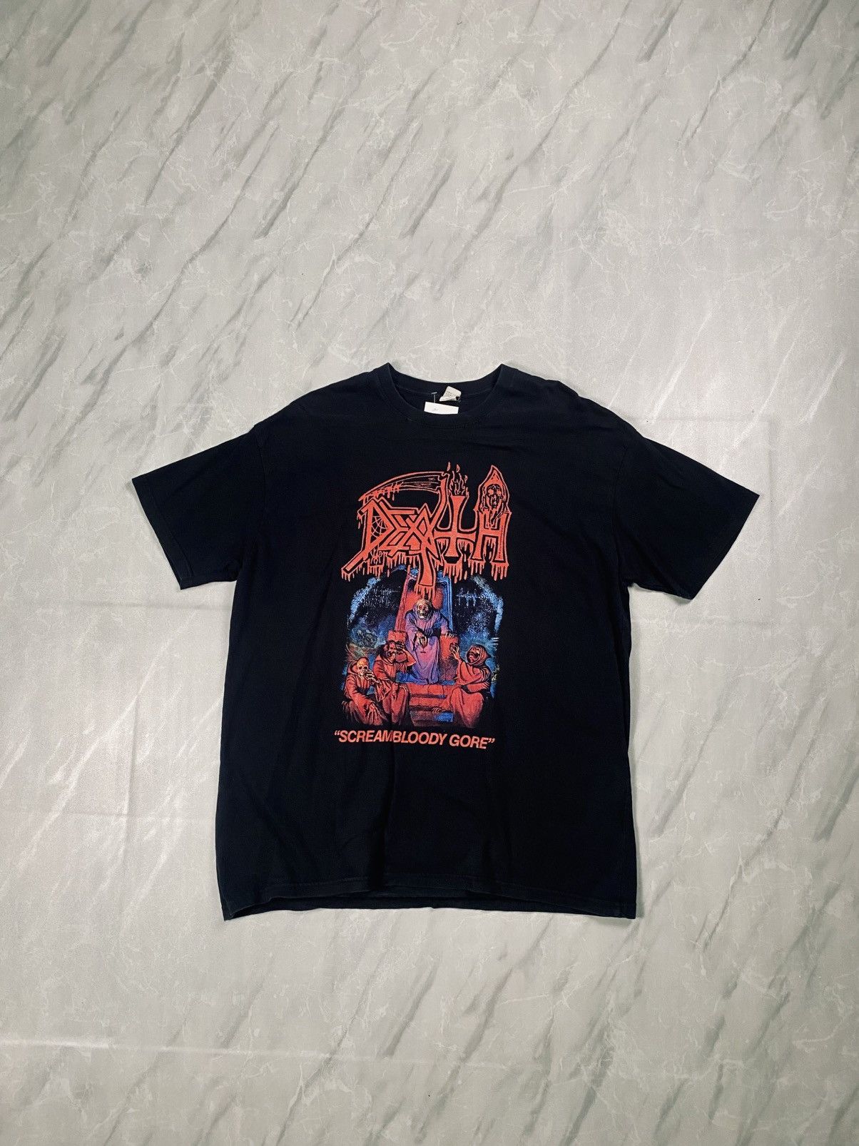 Band Tees Grail Very Rare Death Band Metal Scream Bloody Gore Promo Size US XL / EU 56 / 4 - 1 Thumbnail