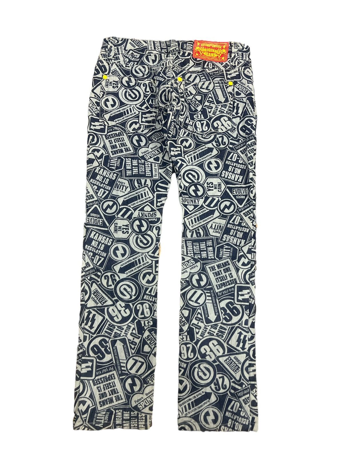 Hysteric Glamour FULL PRINT ORIGINAL JEANS Size US 30 / EU 46 - 6 Thumbnail