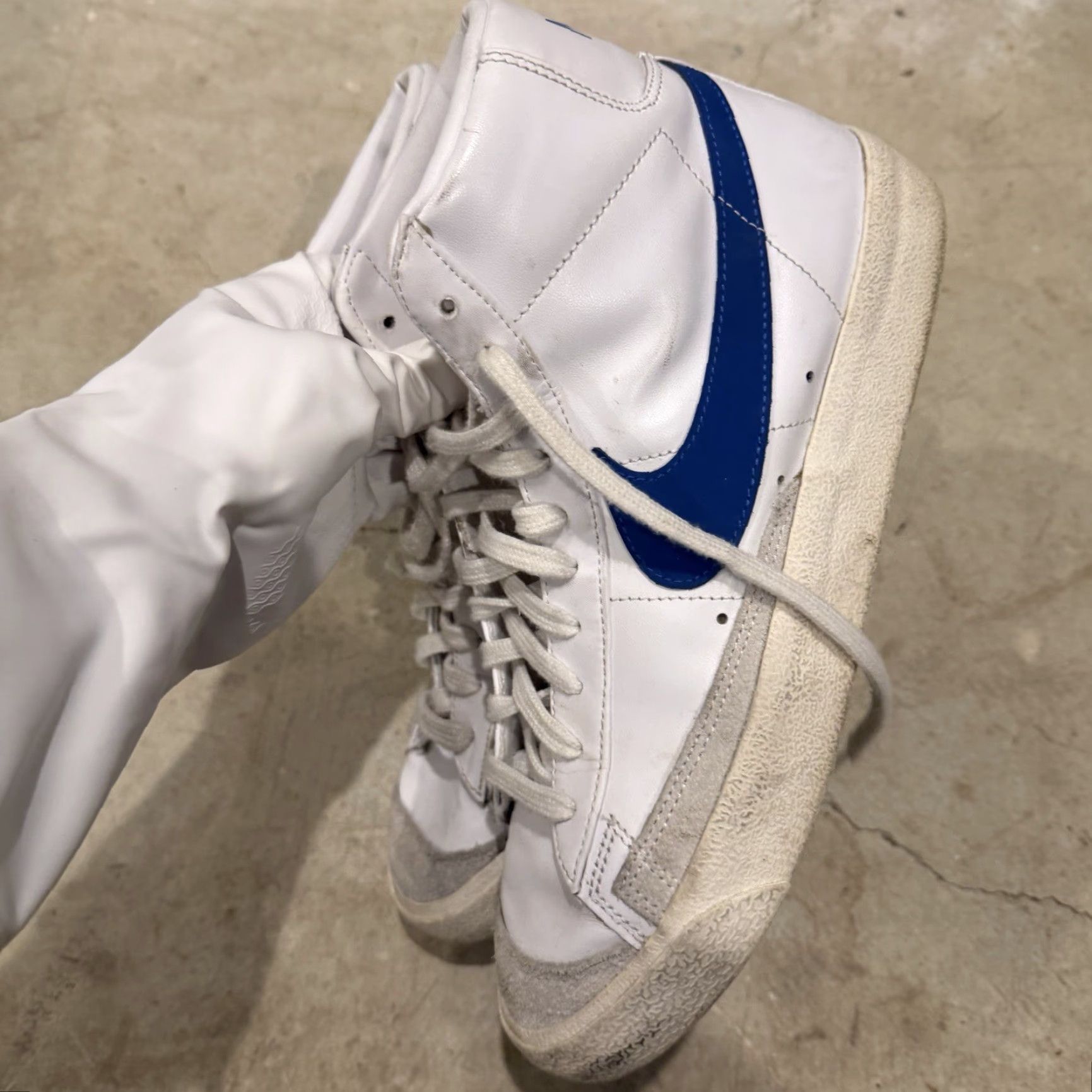 Nike Nike Blazer Mid 77 White Blue Shoes Sneakers CZ1055-124 Womens US 10.5 Size M / US 6-8 / IT 42-44 - 6 Thumbnail