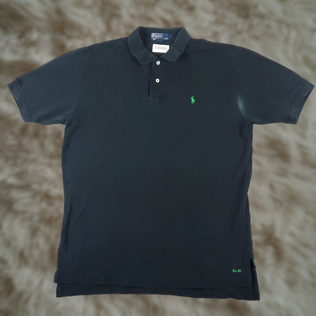 Ralph Lauren VINTAGE Ralph Lauren Polo Shirt Mens Large Black Pony Casual Short Sleeve Size US L / EU 52-54 / 3 - 1 Thumbnail
