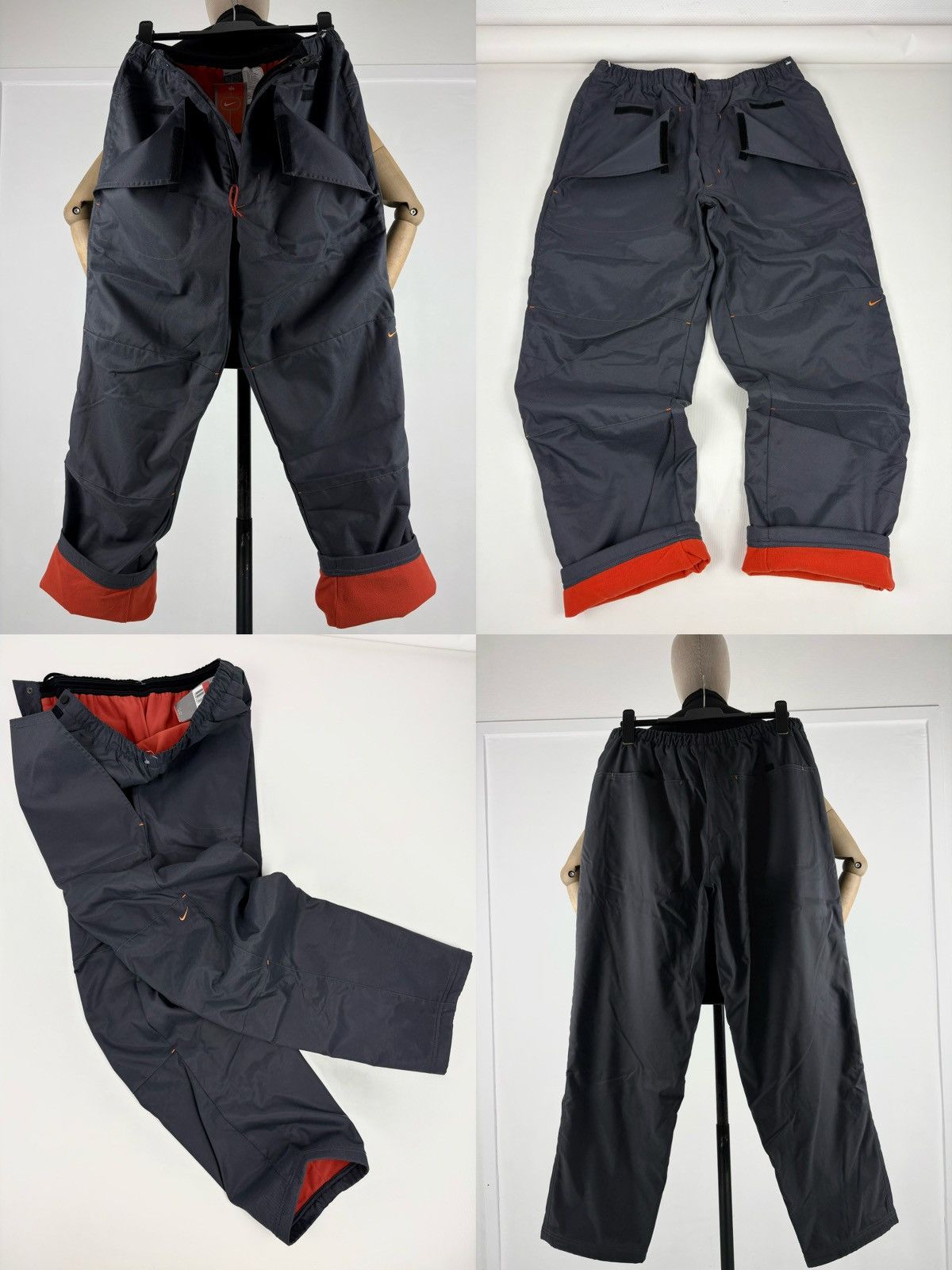 Nike 90’s Swoosh Fleece Pockets Nylon Baggy Joggers Track Pants Size US 34 / EU 50 - 1 Thumbnail