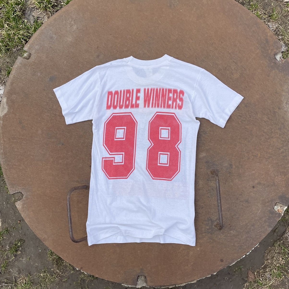 Vintage Vintage Arsenal T-shirts 90s Logo Double Winners 98 Y2K USA Size US S / EU 44-46 / 1 - 2 Thumbnail