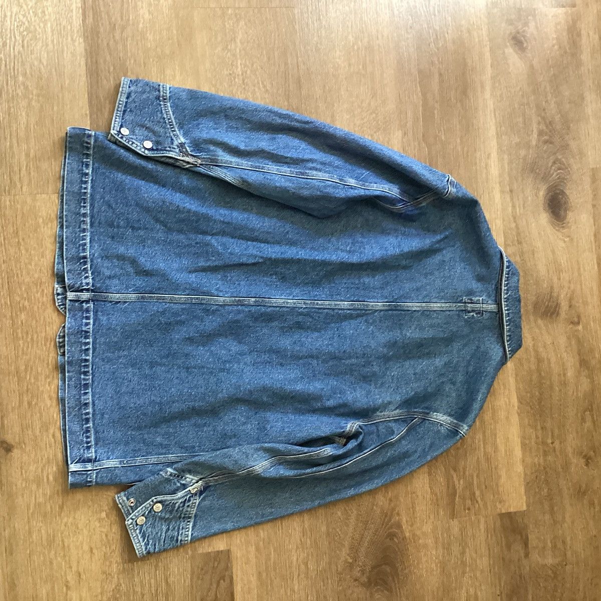 Lee Vintage 1980's Lee Sanforized Denim Worker Jacket Medium Size US M / EU 48-50 / 2 - 5 Thumbnail
