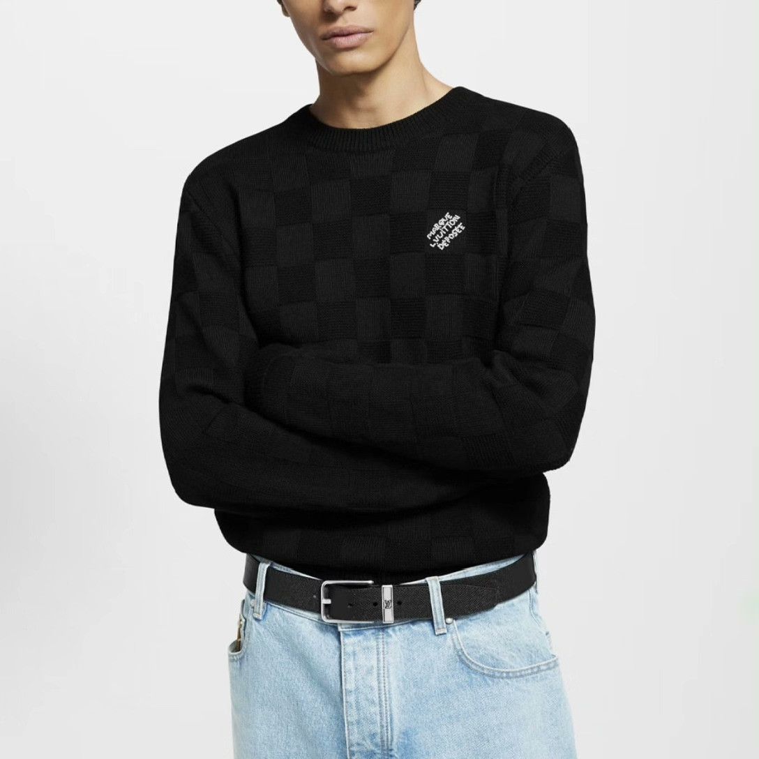 Louis Vuitton Louis Vuitton Embroidered Sweater s Men Size US S / EU 44-46 / 1 - 1 Thumbnail