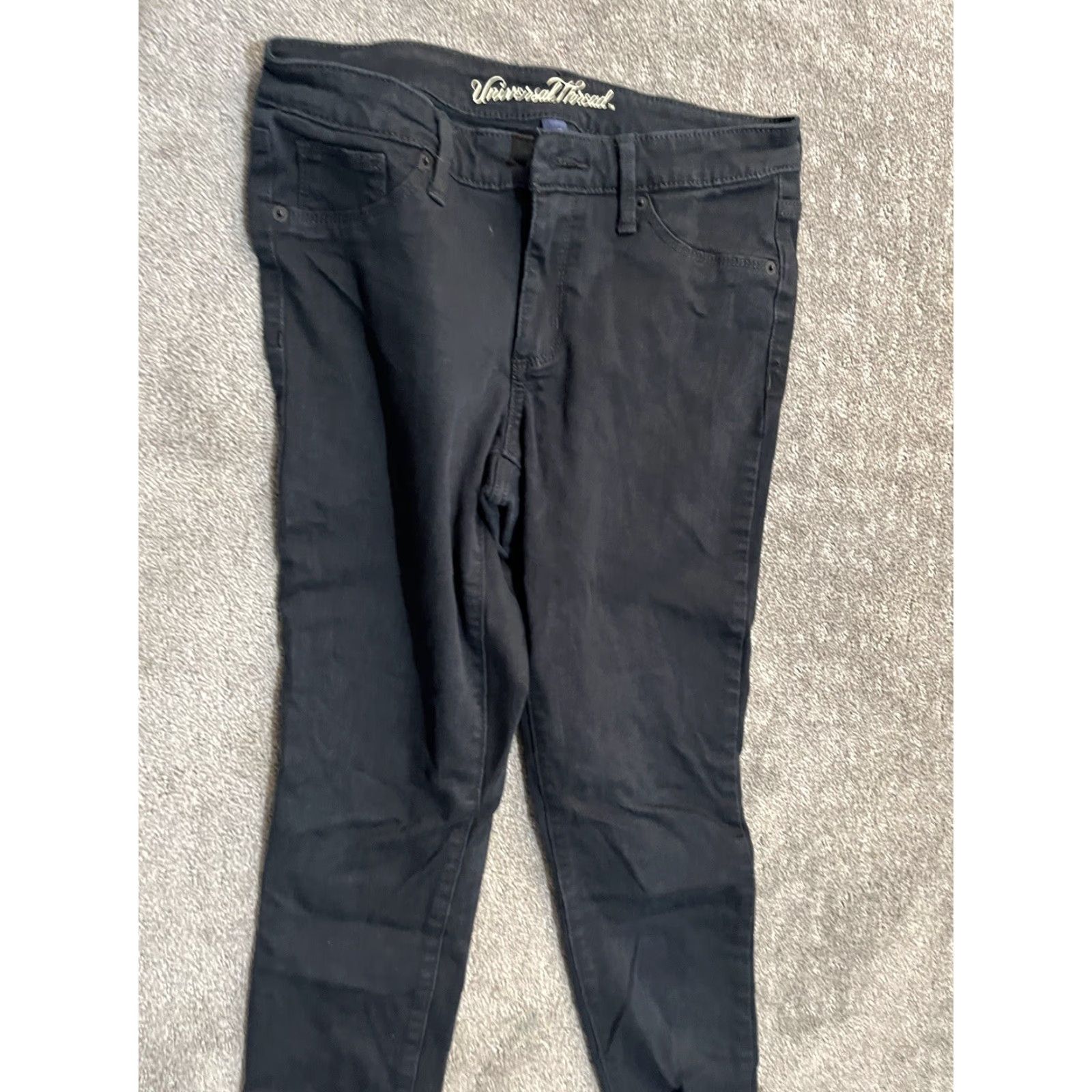 Vintage Universal Thread Womens Jeans 4/27R Denim Mid Rise Jegging Dark Wash Size 27" / US 4 / IT 40 - 2 Thumbnail