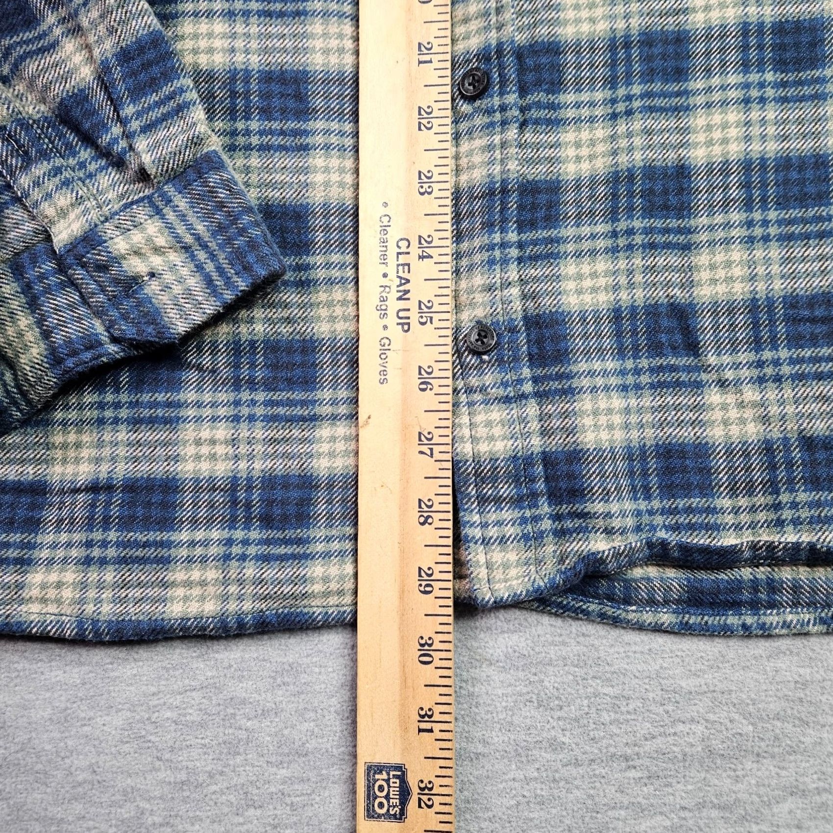 Roark Roark Men's Shirt L Blue Plaid Flannel Button Front Lined Long Sleeve Sized Regular Size US L / EU 52-54 / 3 - 6 Thumbnail