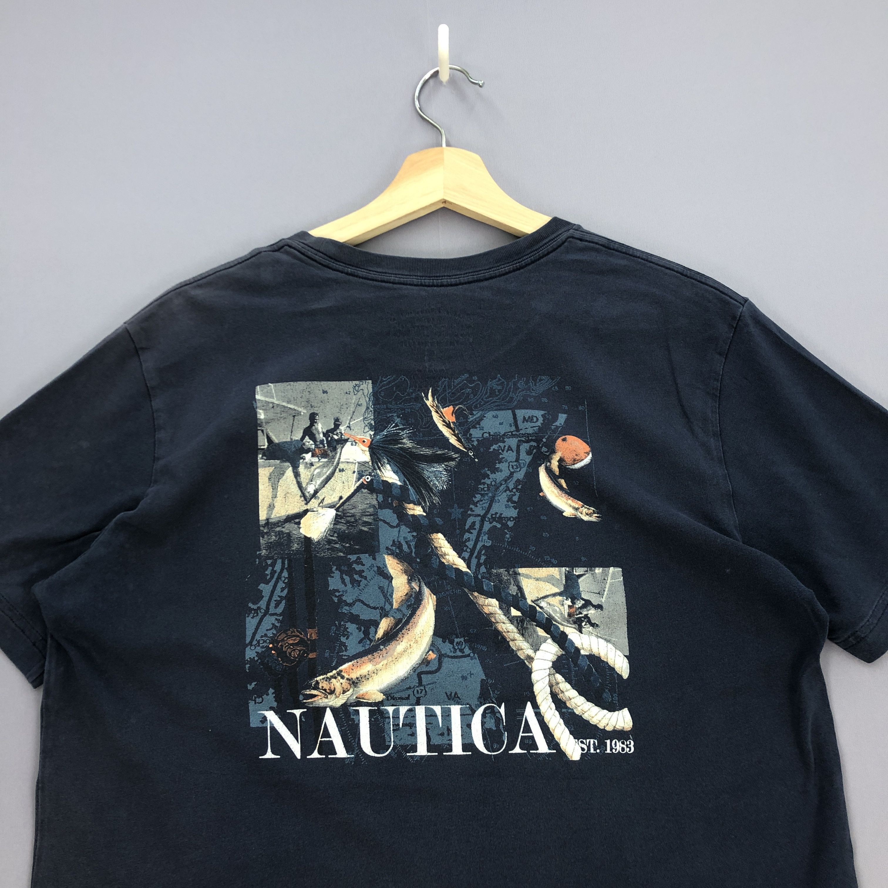 Nautica Vintage Y2K Nautica T Shirt American Apparel Nautica Tees Size US M / EU 48-50 / 2 - 3 Thumbnail