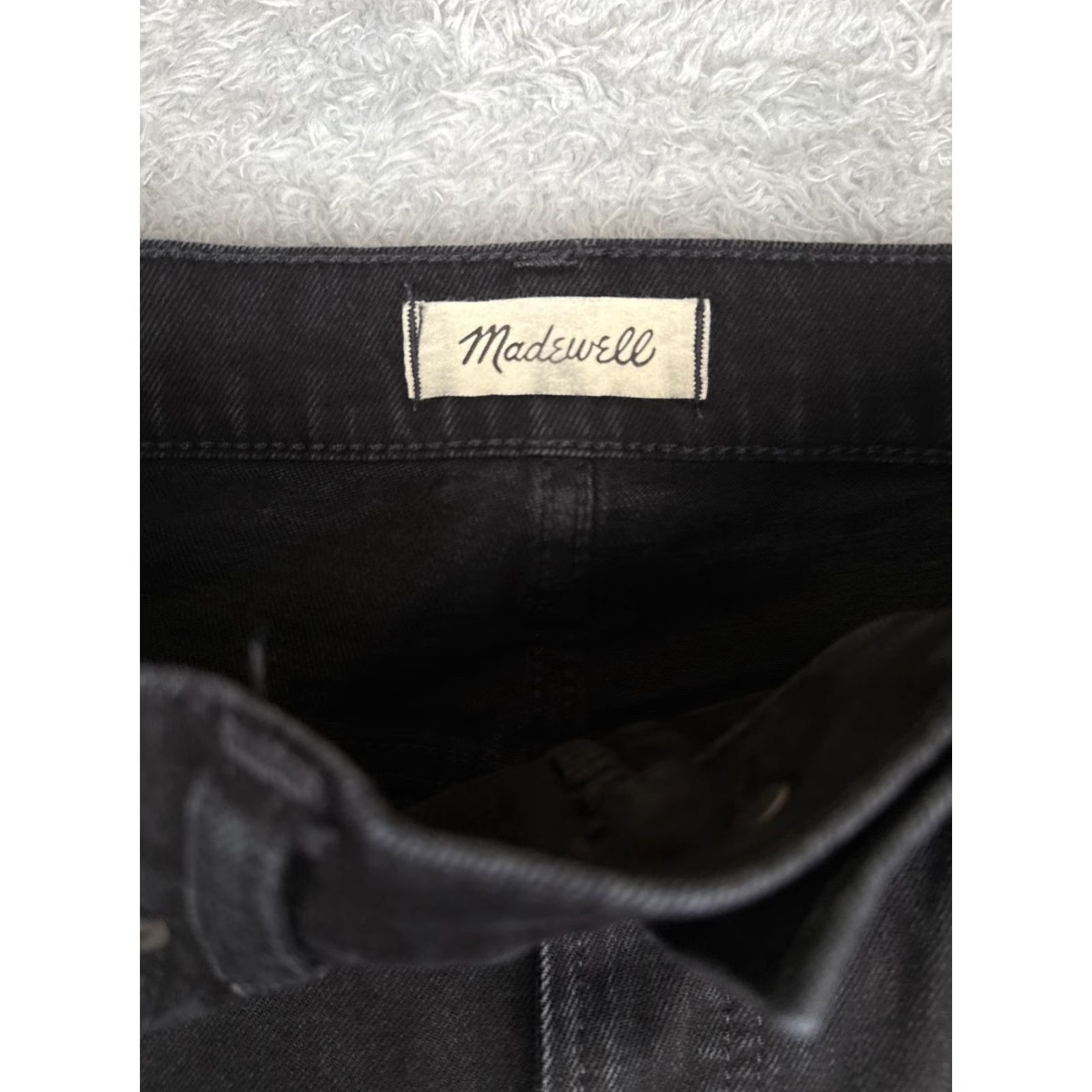 Madewell Madewell Perfect Vintage Flare Jeans Womens 27 Black High Rise Stretch 27x31 Jeans Womens Black 27" 31" Regular Fabric Denim Cotton Polyester Spandex Size 27" / US 4 / IT 40 - 6 Thumbnail
