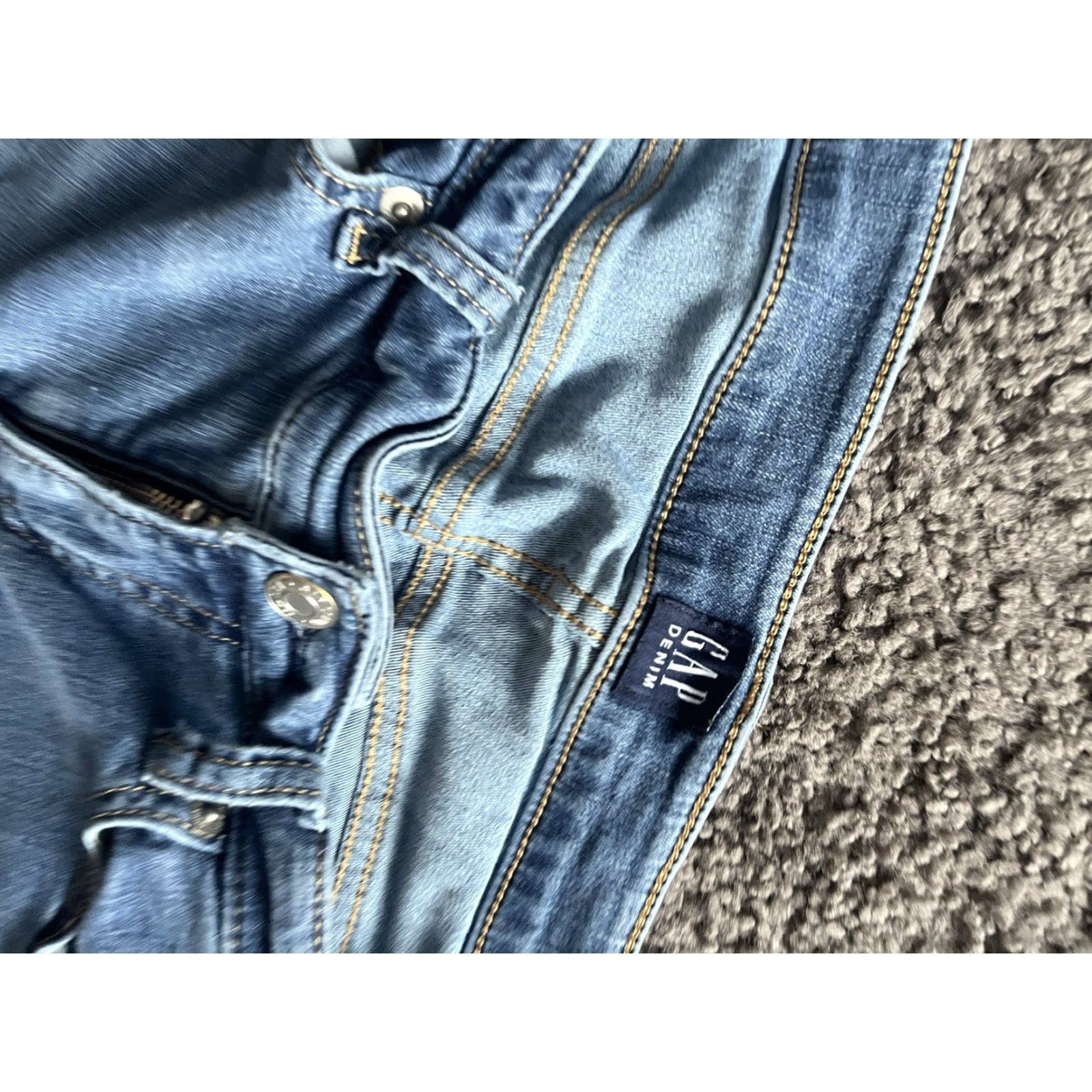 Gap VINTAGE Gap Jeans Women’s 28 Blue Denim TRUE SKINNY Mid Rise Dark Wash Modern Size 28" / US 6 / IT 42 - 5 Thumbnail