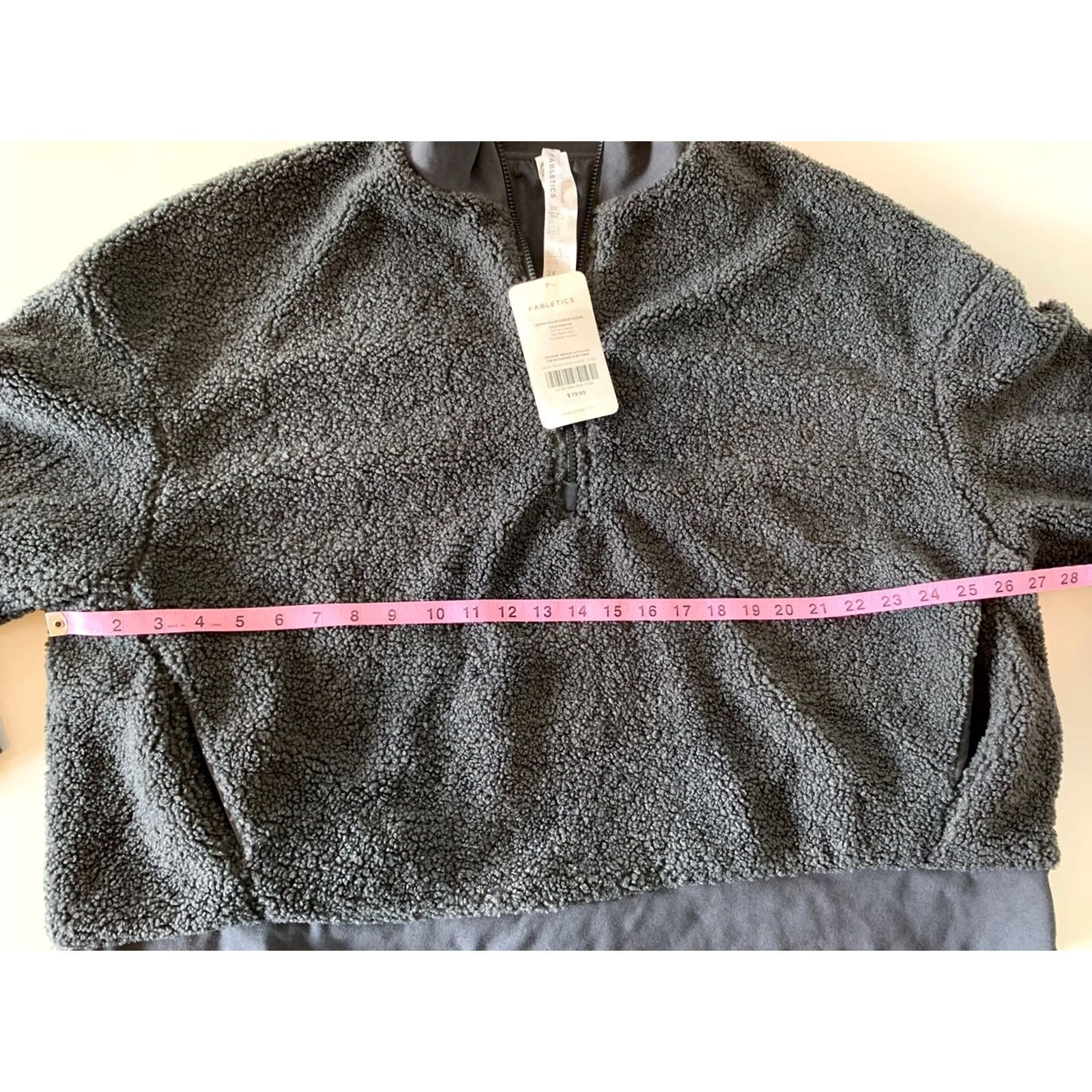 Fabletics FABLETICS Dream Polar Fleece 1/4 Zip Jacket 2X Gray Womens Pullover Modern fleece jacket Size XXL / US 16-18 / IT 52-54 - 4 Thumbnail