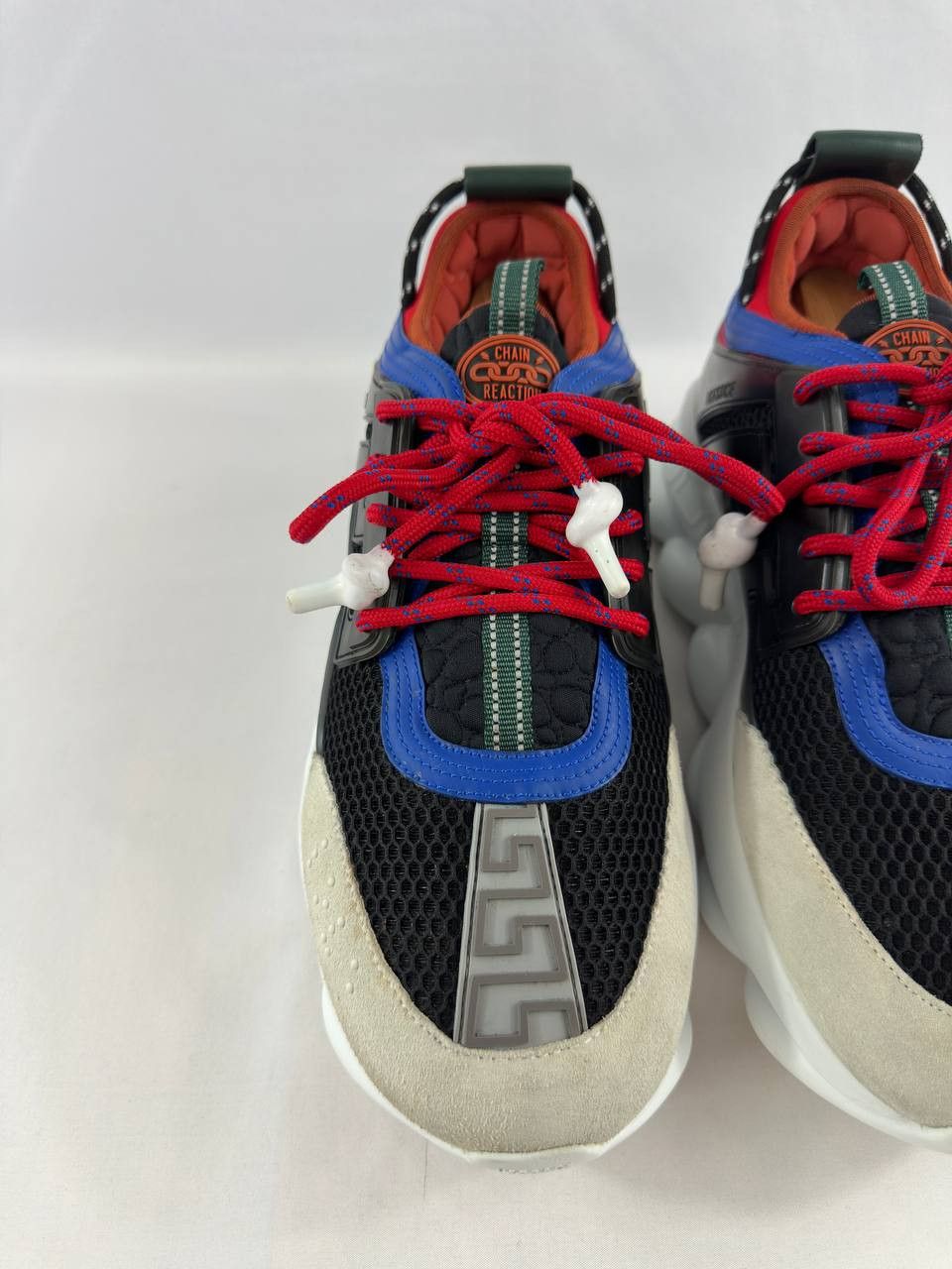 Versace Versace Chain Reaction Red Blue Black Sneakers Size US 11 / EU 44 - 6 Thumbnail