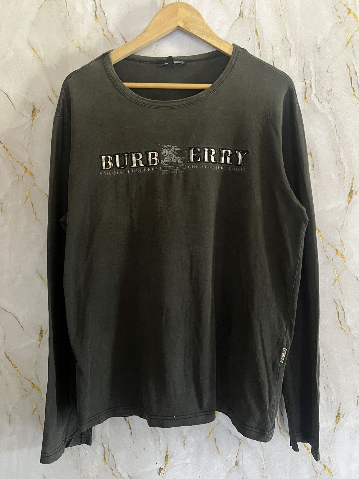 Burberry BURBERRY LONG SLEEVE T-shirt Size US XXL / EU 58 / 5 - 1 Thumbnail