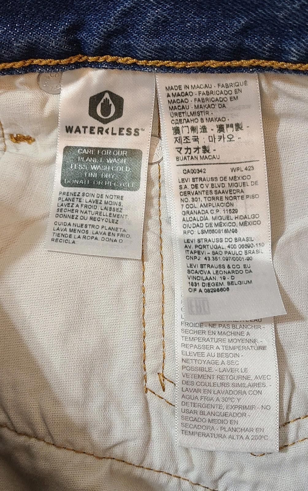 Levi's NWT 2022 Levis 501 Original Cropped Jeans Sz 28x26 Waterless Size US 28 / EU 44 - 11 Thumbnail