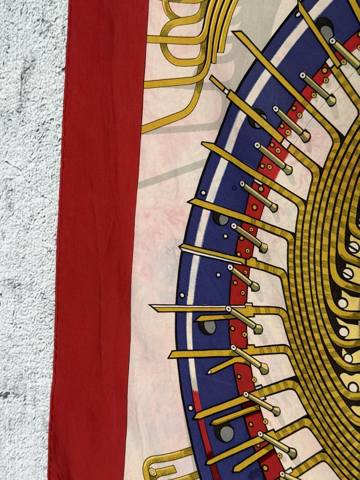 Hermes Hermes 'Alternateur' Silk Scarf Designed by Pierre Peron Size ONE SIZE - 9 Thumbnail