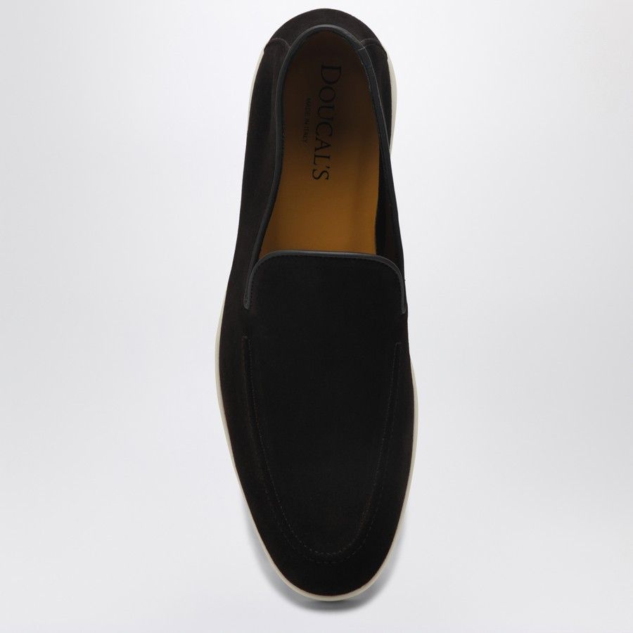 Doucal's o1d2blof0225 Leather Moccasin Loafers in Brown Size US 10.5 / EU 43-44 - 3 Thumbnail