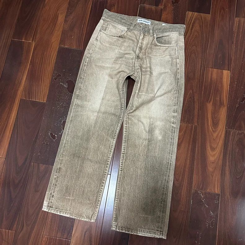Our Legacy Our LegacyThird Cut Digital Dual Sand Denim Size US 31 - 2 Thumbnail