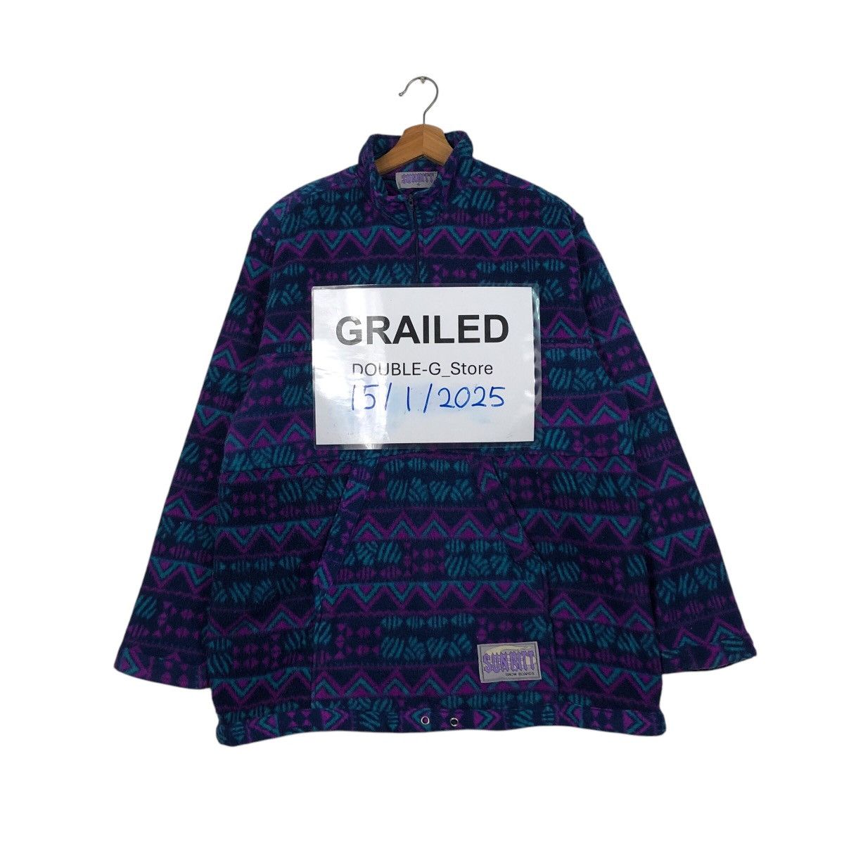Japanese Brand 📌Vintage Half Zipper Navajo Fleece Jacket Sunbitt SnowBoards Size US M / EU 48-50 / 2 - 1 Thumbnail