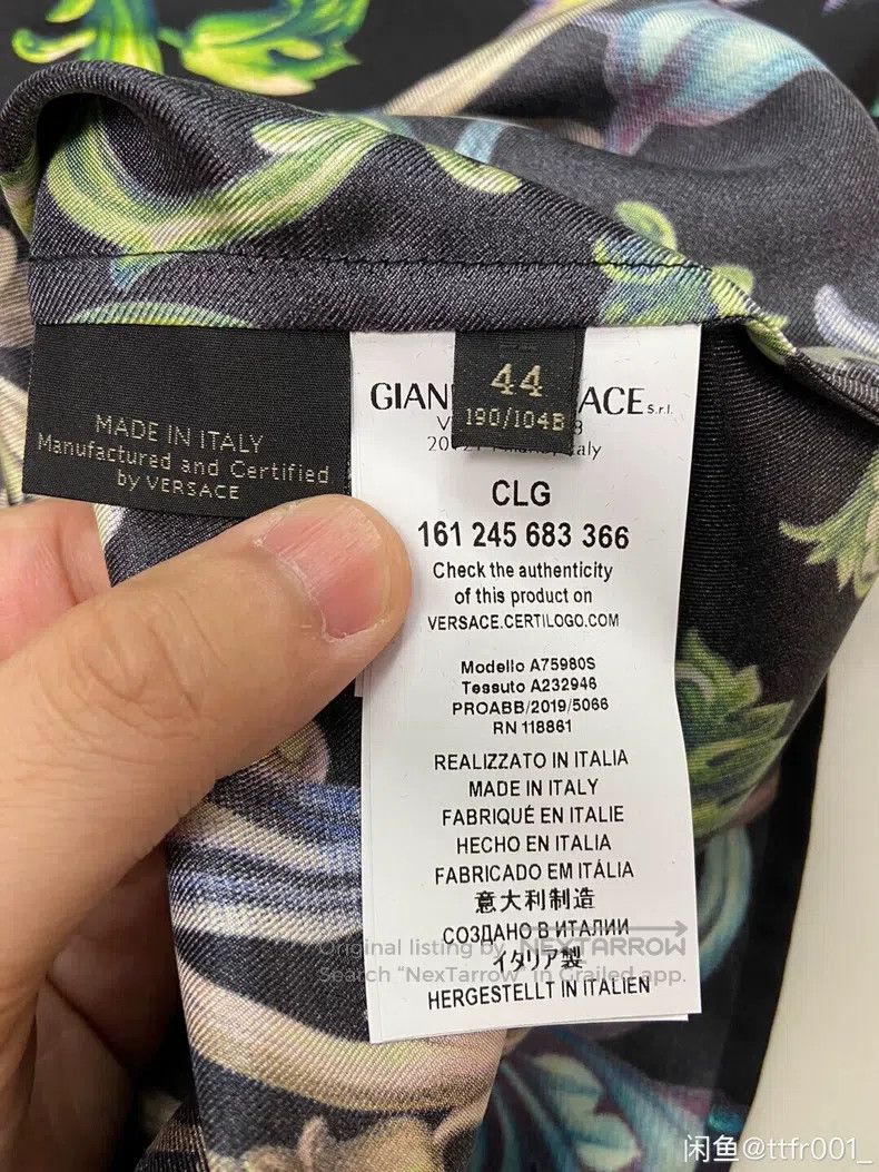 Versace Versace Baroque silk shirt Size US XXL / EU 58 / 5 - 8 Thumbnail