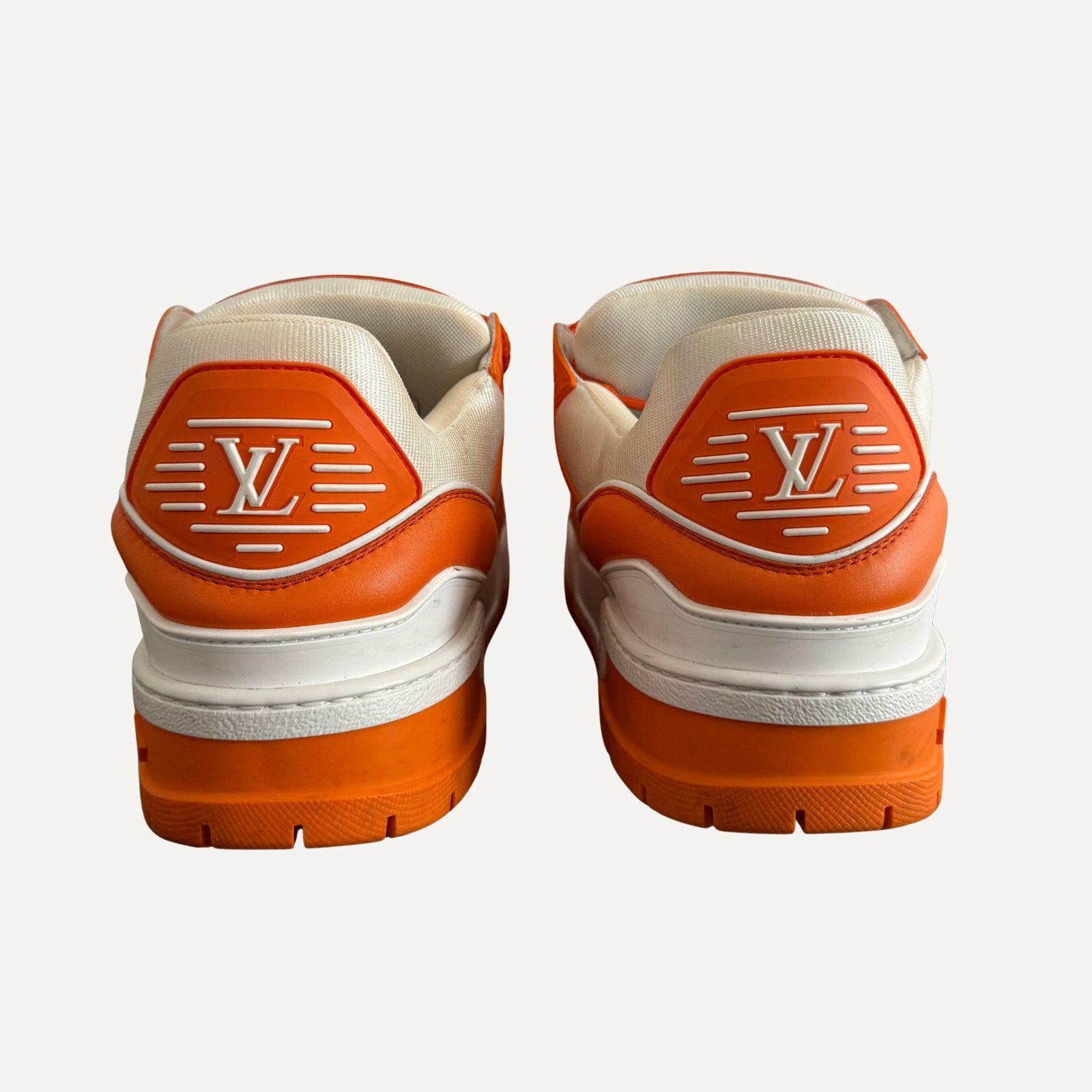 Louis Vuitton Size 10US - Louis Vuitton Men's Leather Maxi Trainer Orange Size US 10 / EU 43 - 4 Thumbnail