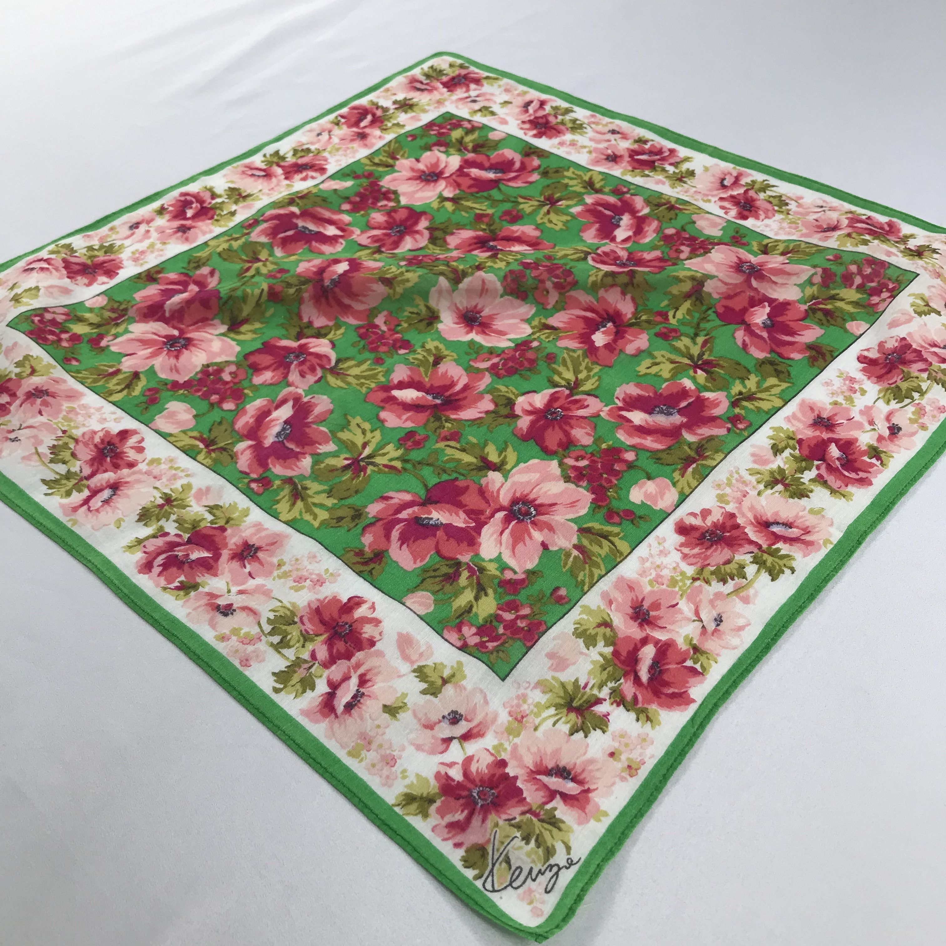Kenzo × Vintage Kenzo Bandana / Handkerchief / Neckerchief - S1942 Size ONE SIZE - 2 Thumbnail