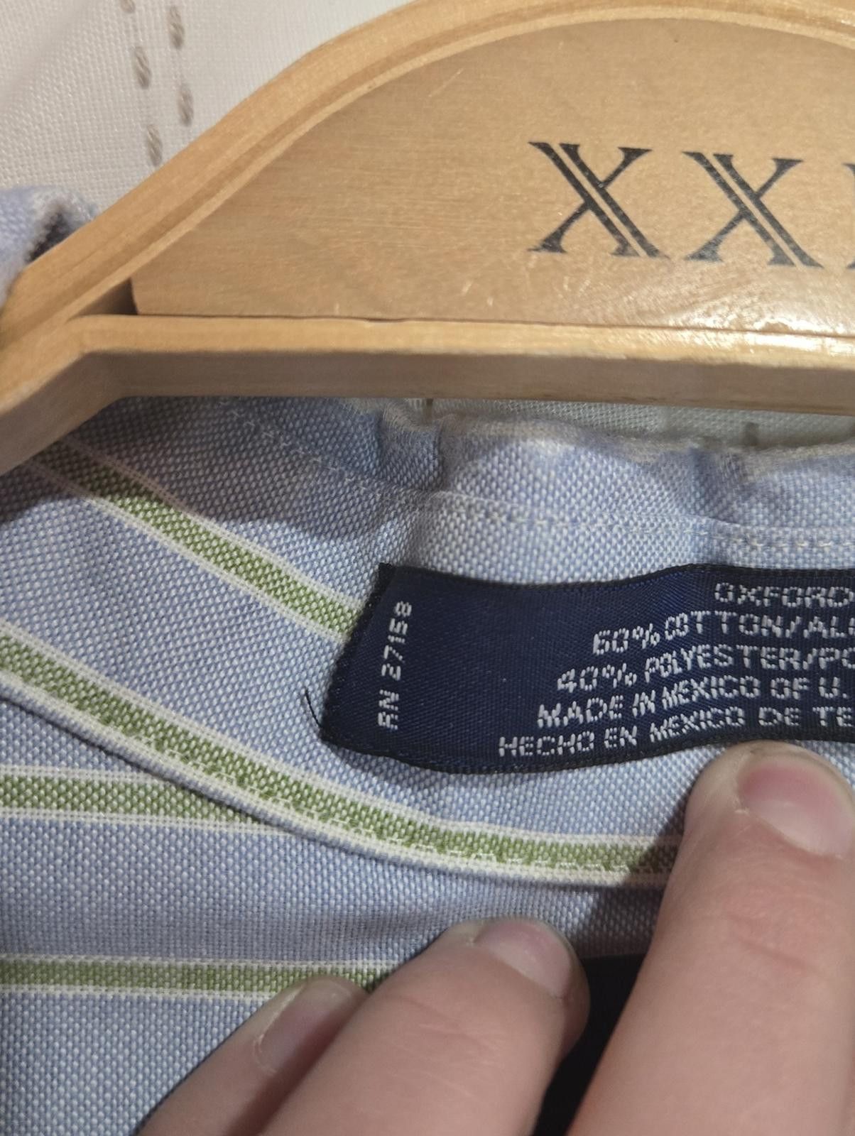 Stafford Stafford Cotton Blend Oxford Shirt Size 38R - 5 Thumbnail