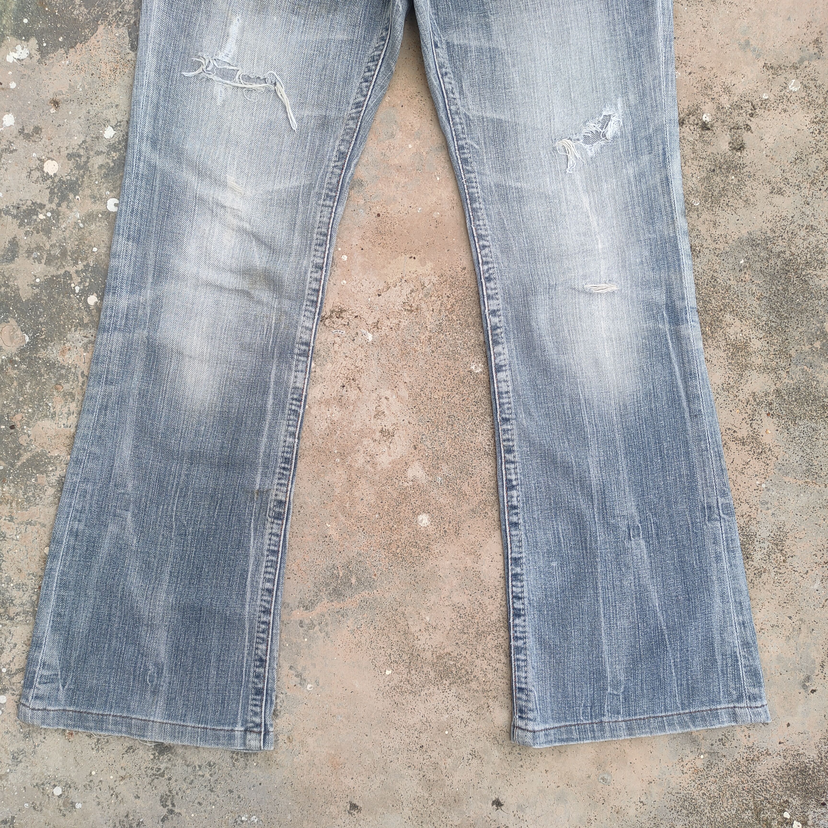 Japanese Brand × Jean VINTAGE THEORIA FLARE FADED RIPPED JEANS DENIM PANTS Size US 29 - 4 Thumbnail