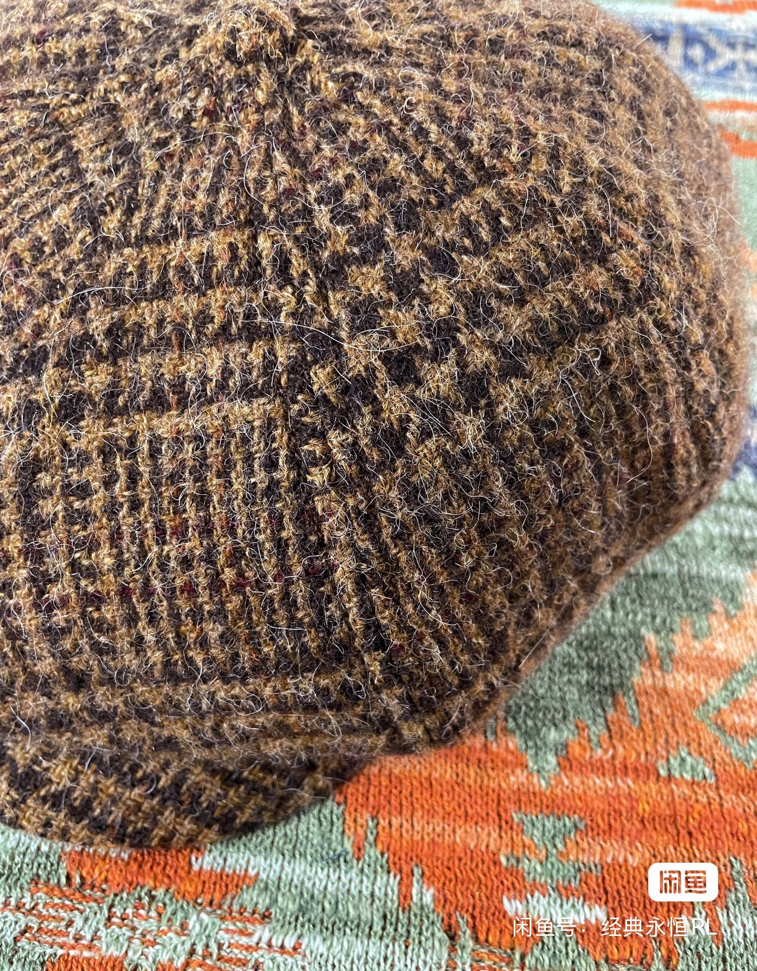 Polo Ralph Lauren Polo Ralph Lauren Wool Tweed Flat Cap Newsboy Cap Peaked Hat Size ONE SIZE - 6 Thumbnail